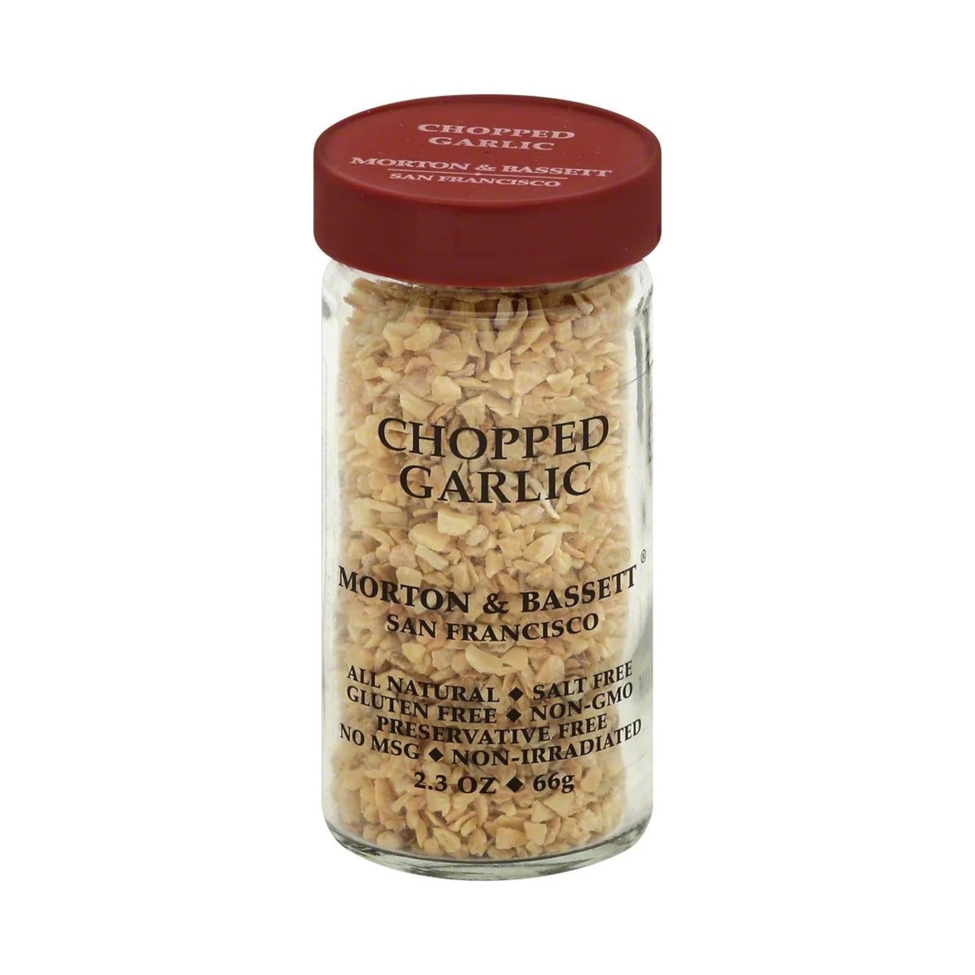 Morton & Bassett Chopped Garlic – Premium Dried Garlic for Soups, Stews, Sauces & Seasoning (3×2.3 oz Jars)