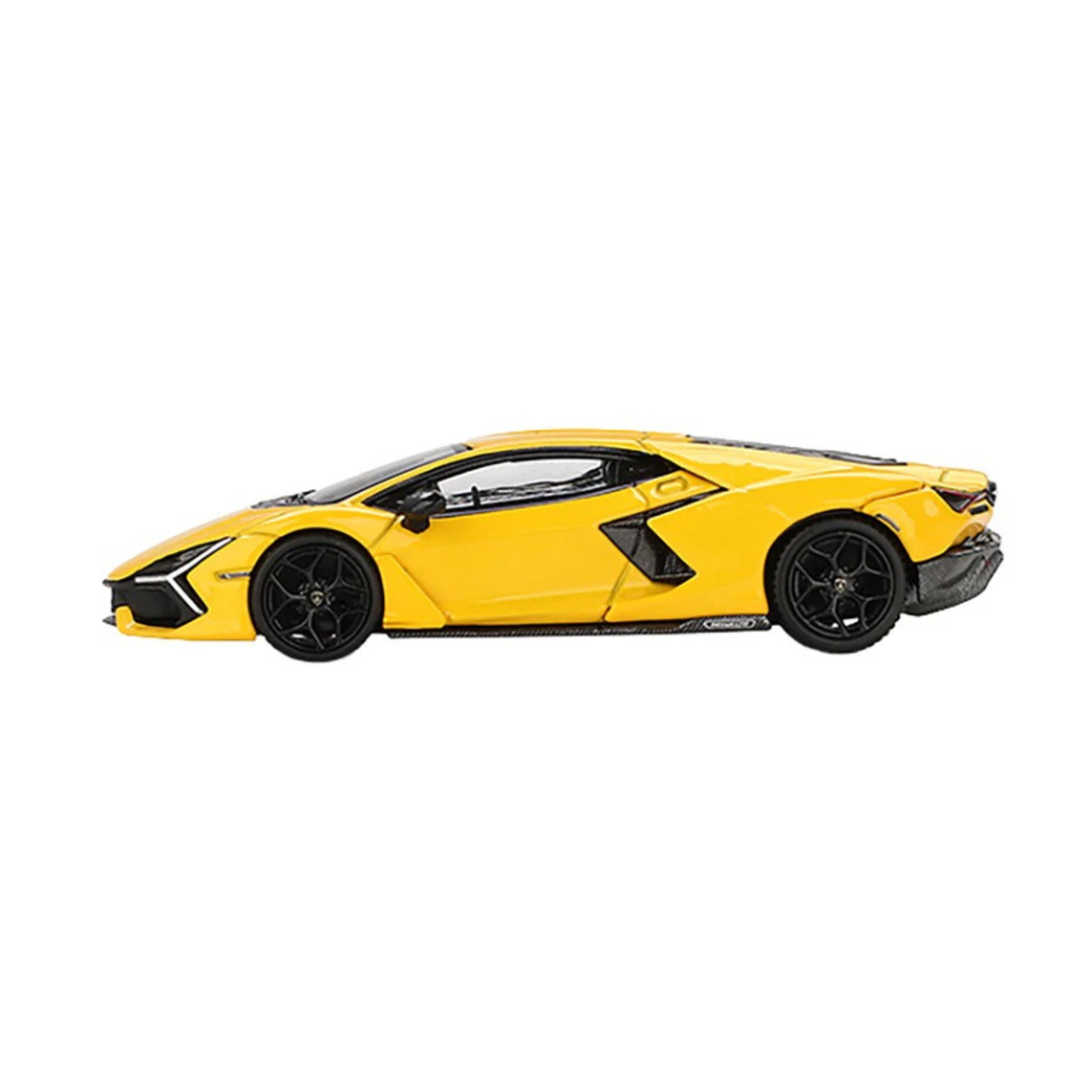 Mini GT 1/64 Lamborghini Revuelto Giallo Yellow Limited Edition Diecast Model Car - Collectible Toy with Authentic Details and Rubber Tires 