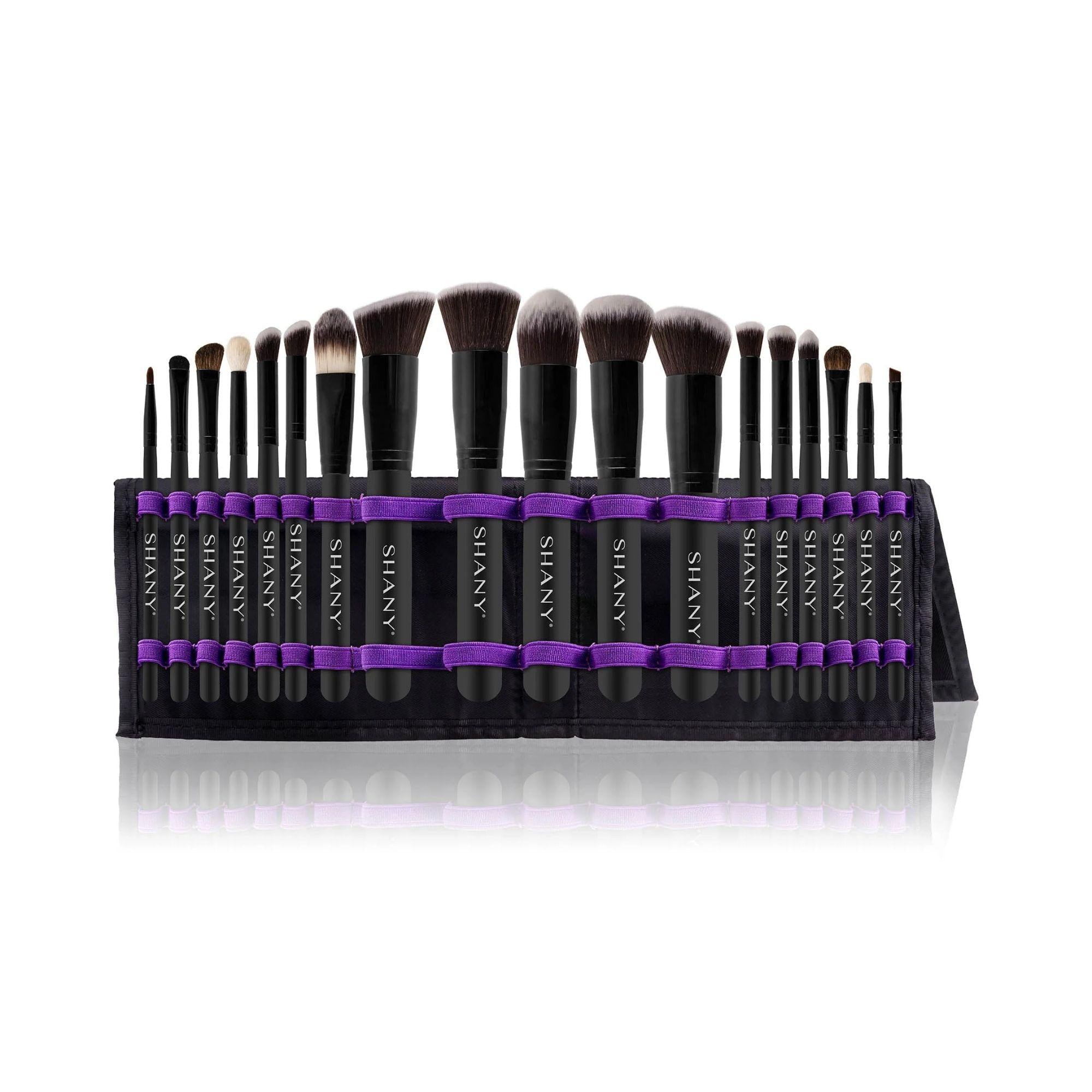 Professional Makeup Brush Set 18 Piece with Easel Stand – SHANY Artisan’s Face and Eye Brushes Synthetic & Natural Bristles