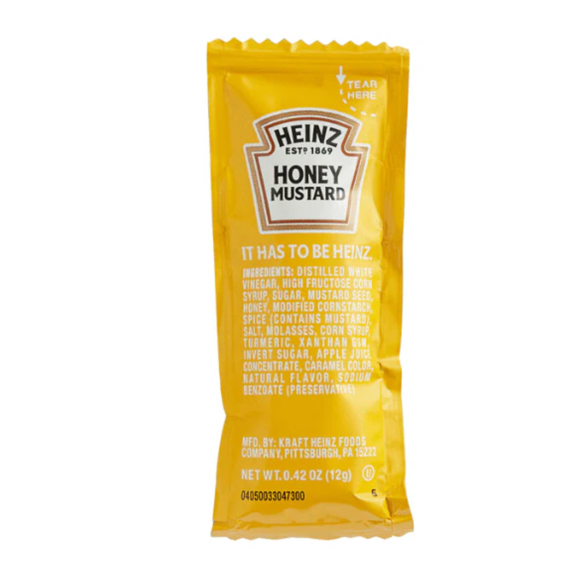 Heinz Honey Mustard Packets - 15 Count | Smooth, Tangy Flavor Perfect for On-the-Go & Takeout