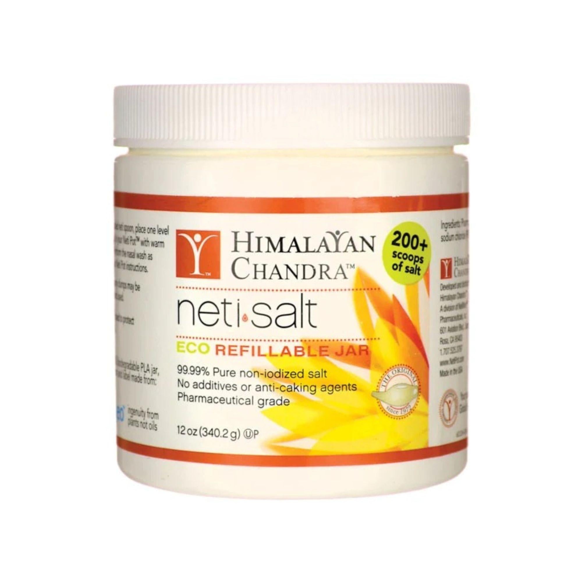 Himalayan Institute Neti Pot Salt – Pure Nasal Rinse Salt for Sinus Relief (12 Oz)