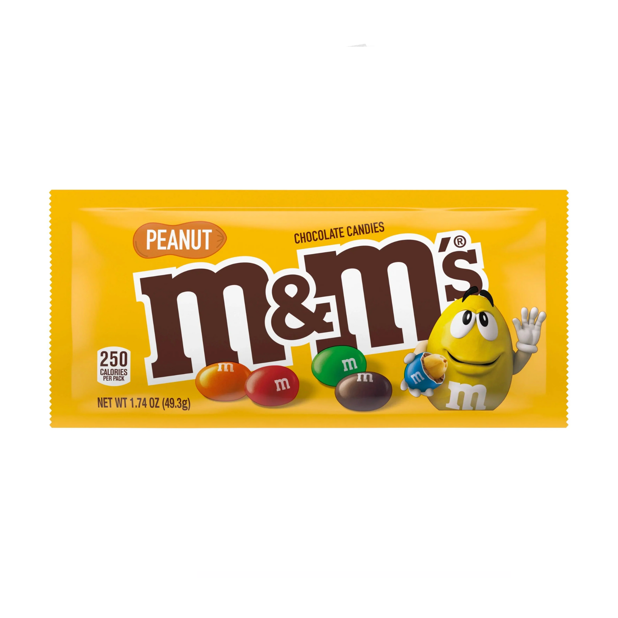 M&M'S Peanut Chocolate Candies – 1.74 Oz of Deliciously Crunchy Peanut Treats