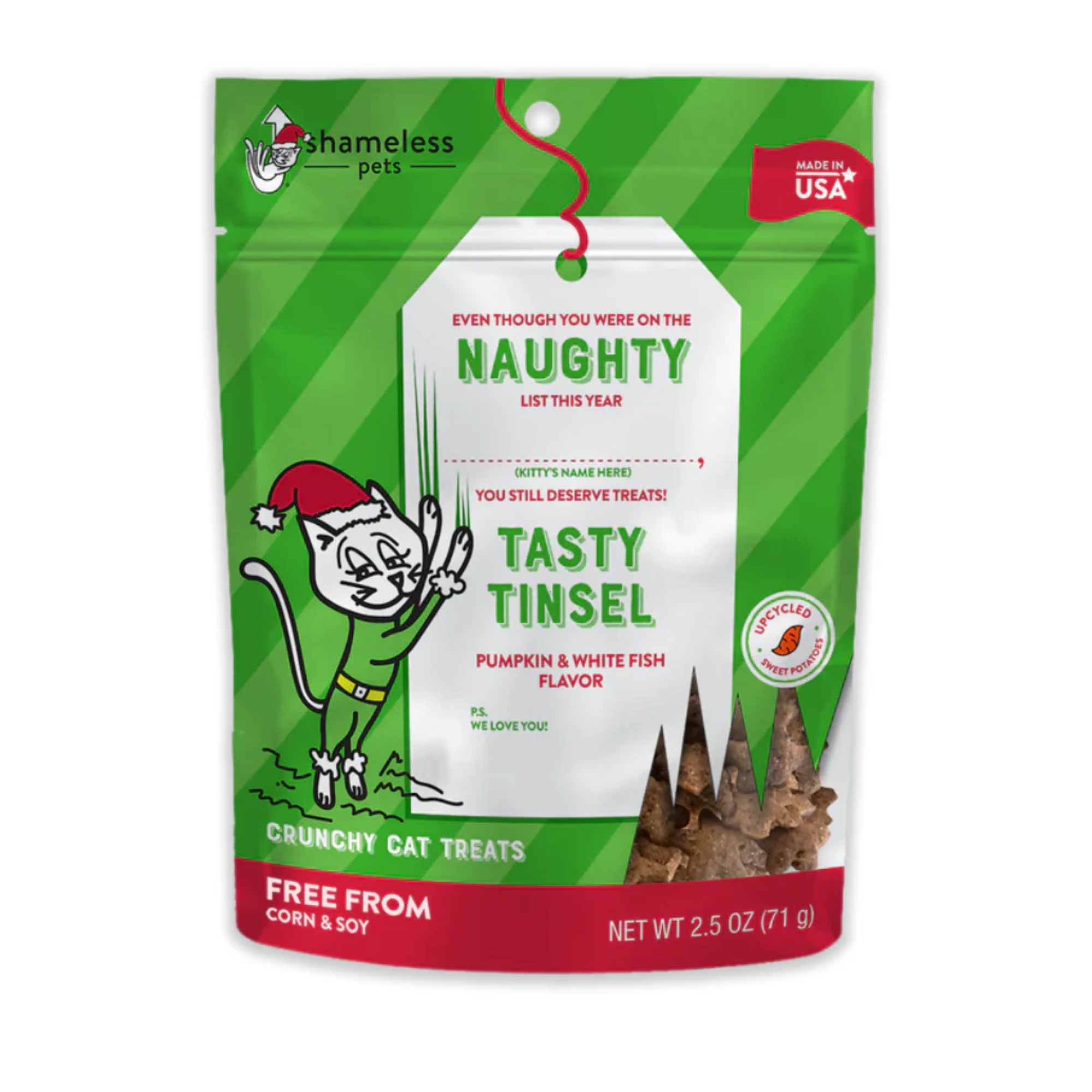 Gourmet Pumpkin & White Fish Cat Treats - Digestive Health, Natural Ingredients, Made in USA 