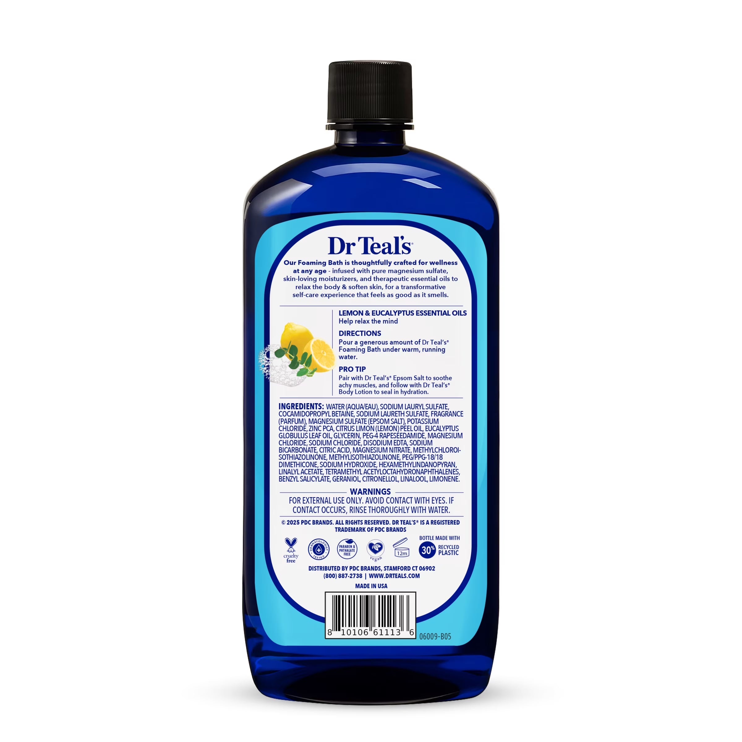 Dr Teal'S Foaming Bath, Restorative Minerals with Magnesium, Potassium, and Zinc, 34 Fl Oz