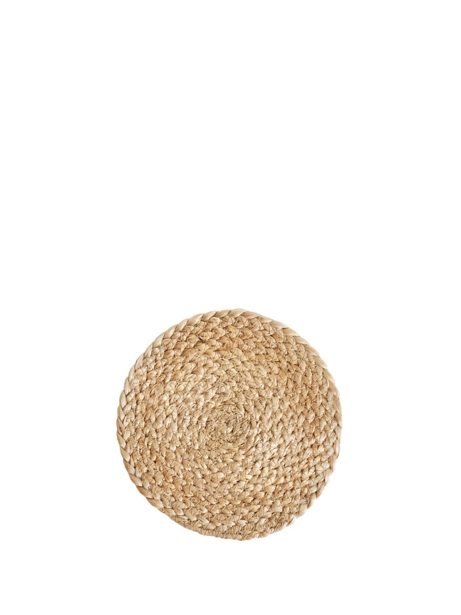 "Eco-Friendly Jute Coaster Set - Handcrafted Natural Drink Protection"