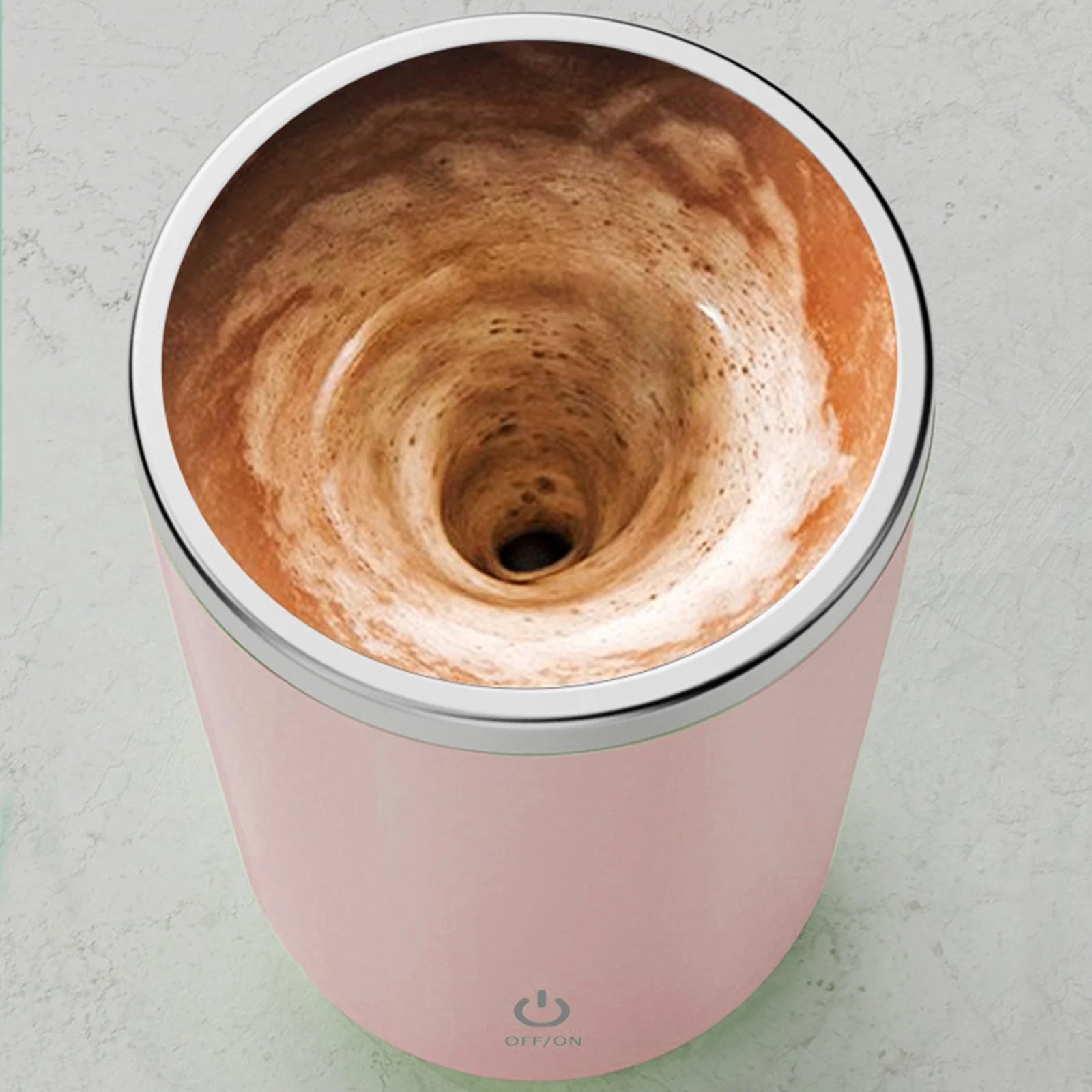 Moocorvic Automatic Magnetic Stirring Coffee Mug, Rotating Home Office Travel Mixing Cup Funny Electric Stainless Steel Self Mixing Coffee Tumbler