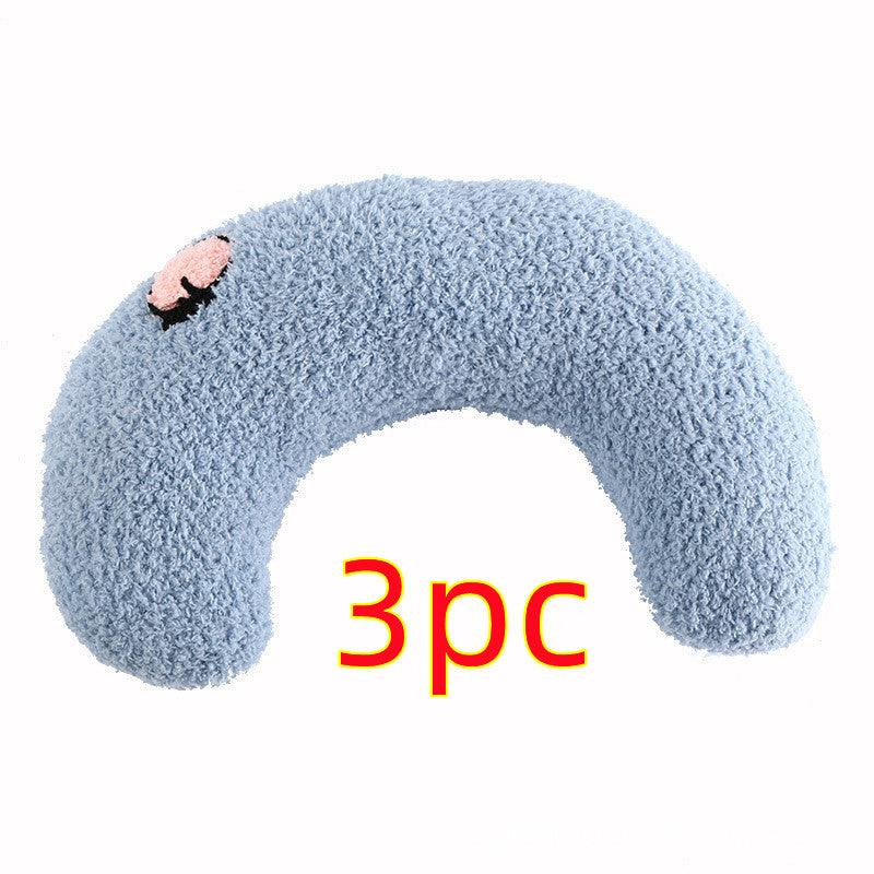 Cozy Calming U-Shaped Pet Pillow for Cats and Small Dogs – Soft Plush Neck Support and Sleep Aid