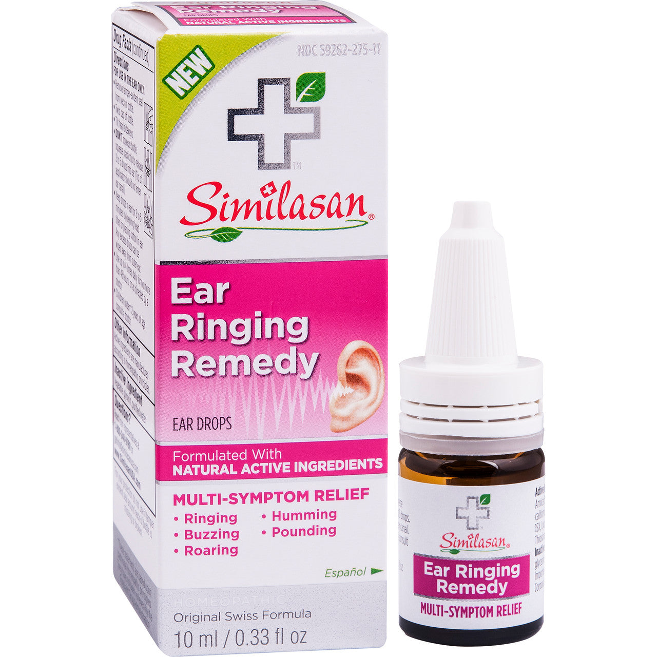 Similasan Ear Ringing Remedy – Homeopathic Ear Drops for Tinnitus Relief (0.33 fl oz)