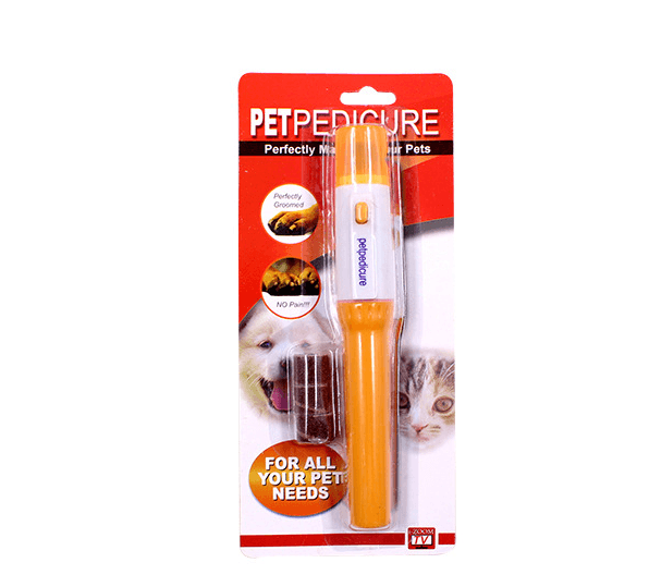 Pet Pedicure Electric Nail Trimmer for Dogs & Cats - Quiet & Portable Grooming Kit