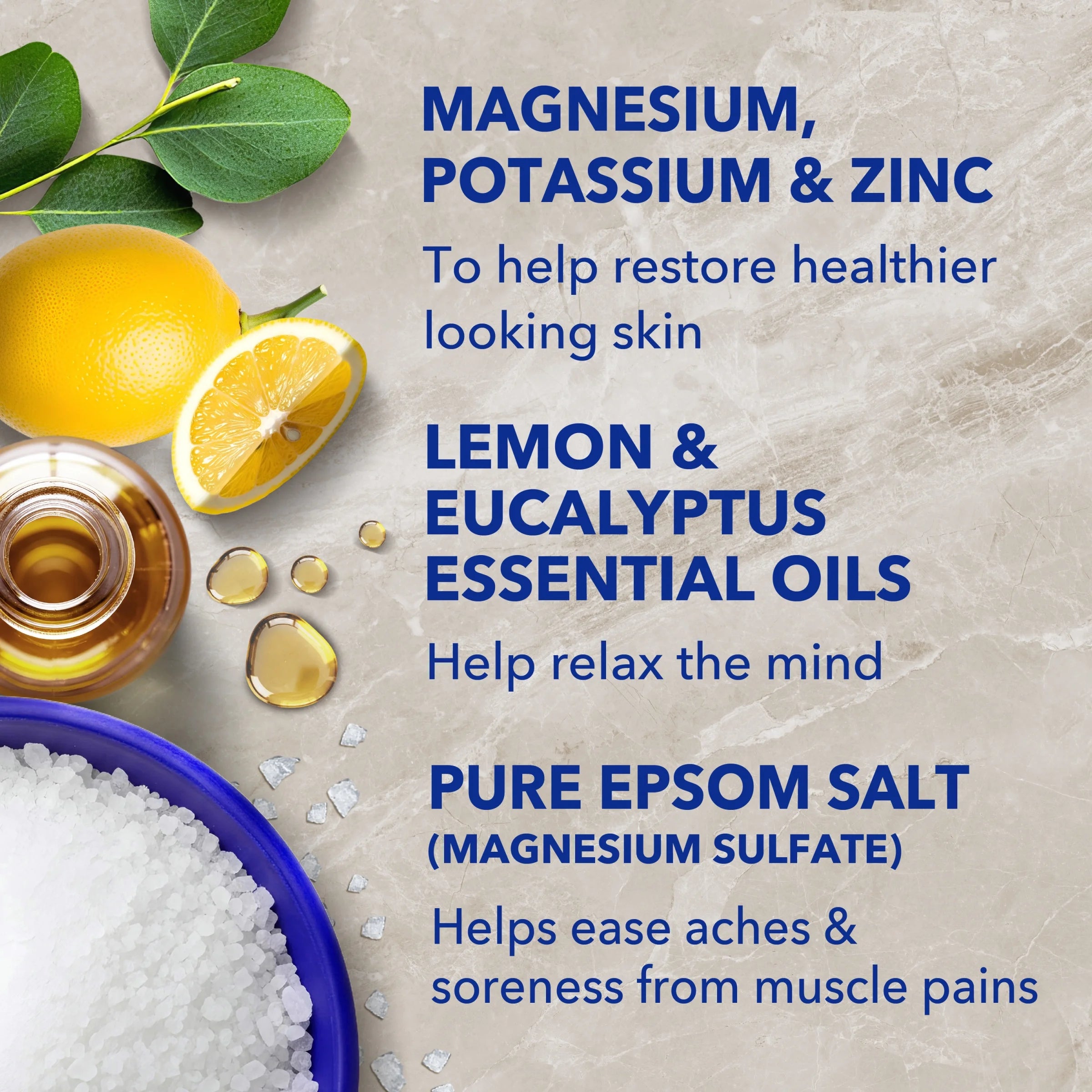 Dr Teal'S Epsom Salt Magnesium Soak, Restorative Minerals with Potassium & Zinc, 3 Lbs