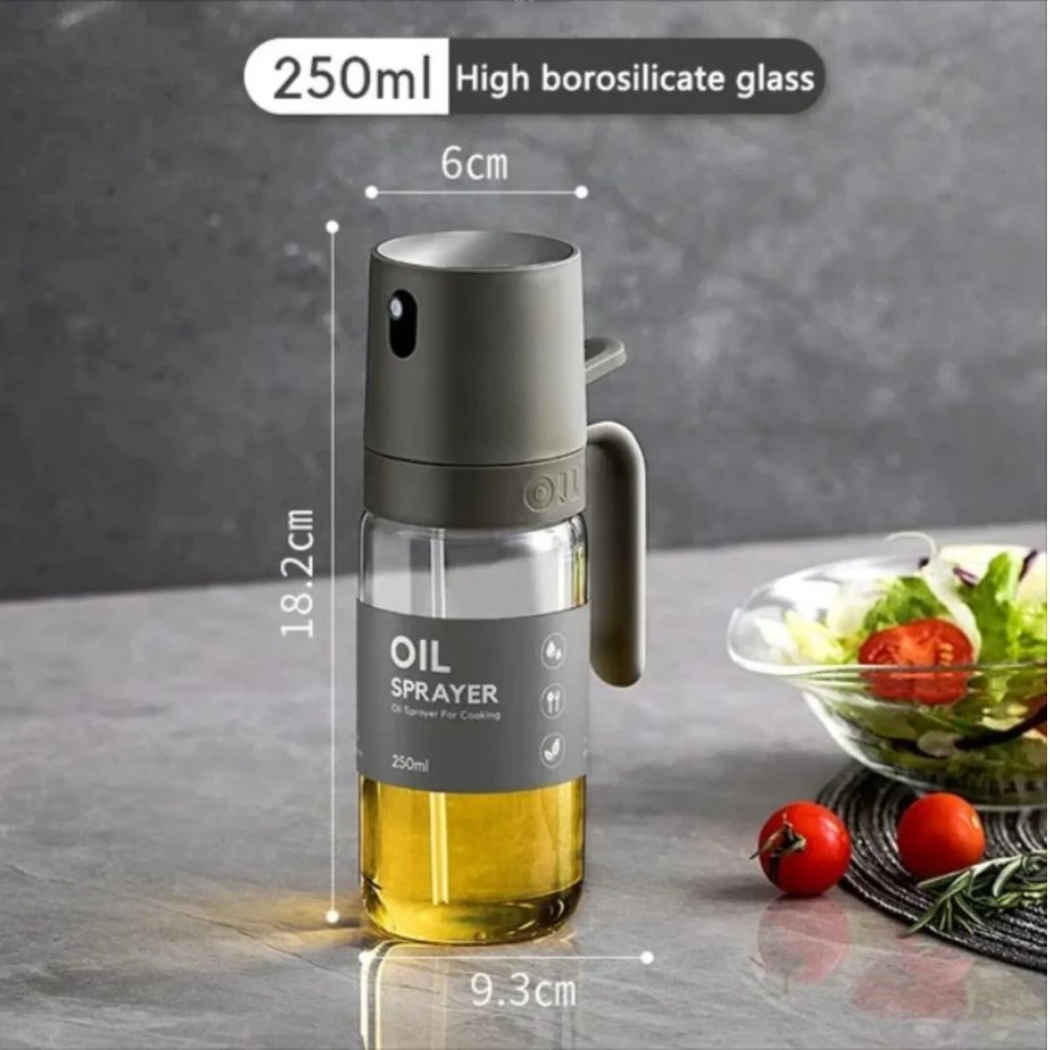 JEEXI Oil Sprayer for Cooking, Advanced Olive Oil Spray Bottle Mister, Kitchen Gadgets Accessories for Air Fryer, Salad, BBQ, Kitchen Baking, Roasting