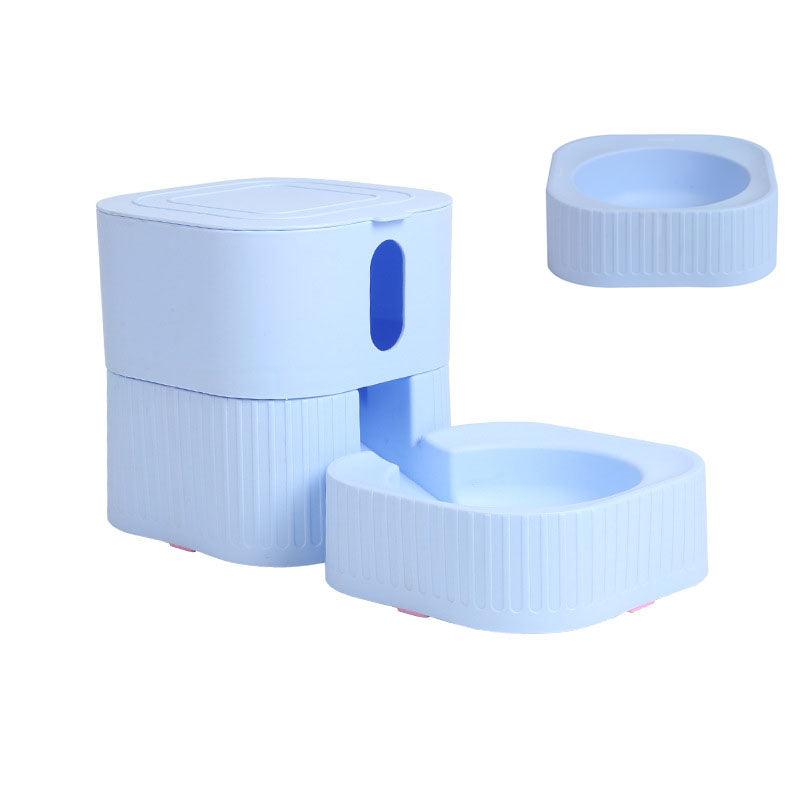 Magnetic Pet Oasis: Advanced No-Spill Pet Feeder & Water Dispenser System
