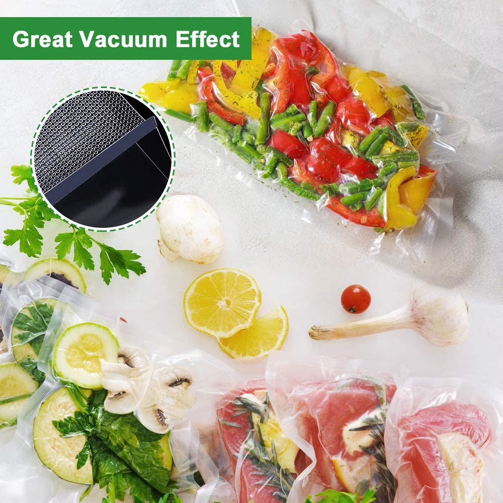 Boxlegend 10" X 13" X 100 Count Pre-Cut Food Vacuum Sealer Bags Food Saver Bags, Clear