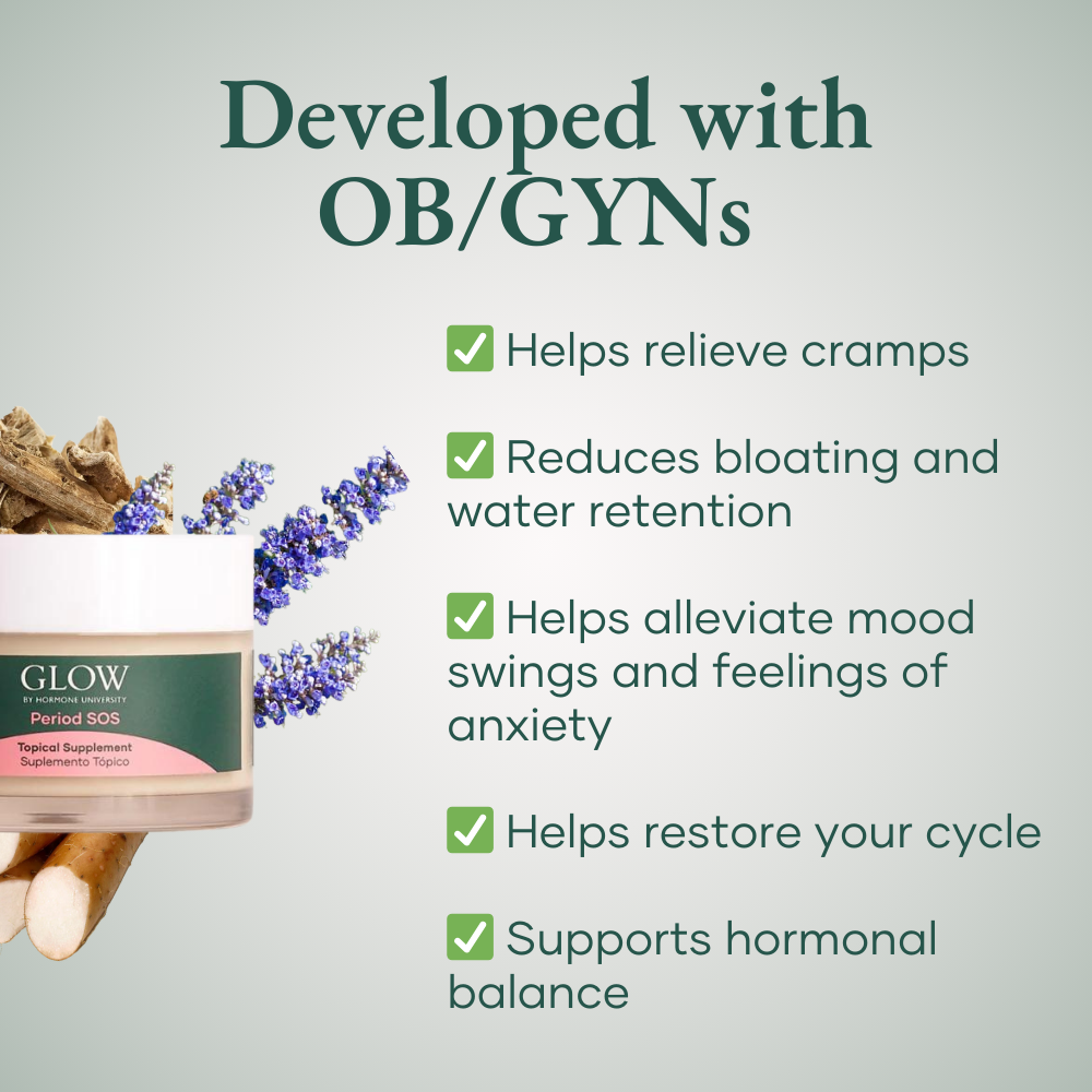 Hormone Balance Relief Cream for Cramps & Bloating by Glow