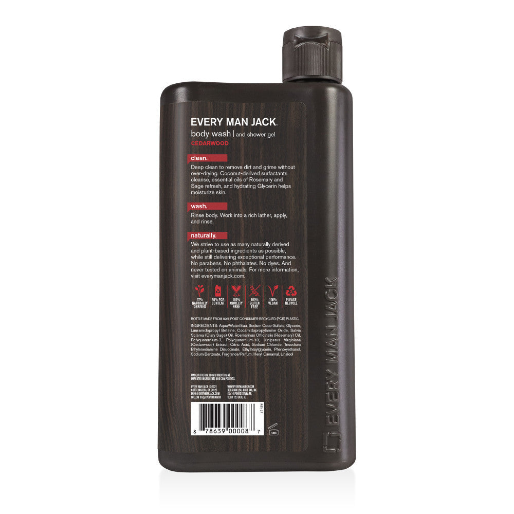 Every Man Jack Wash, Cedarwood (1x16.9 OZ)-7