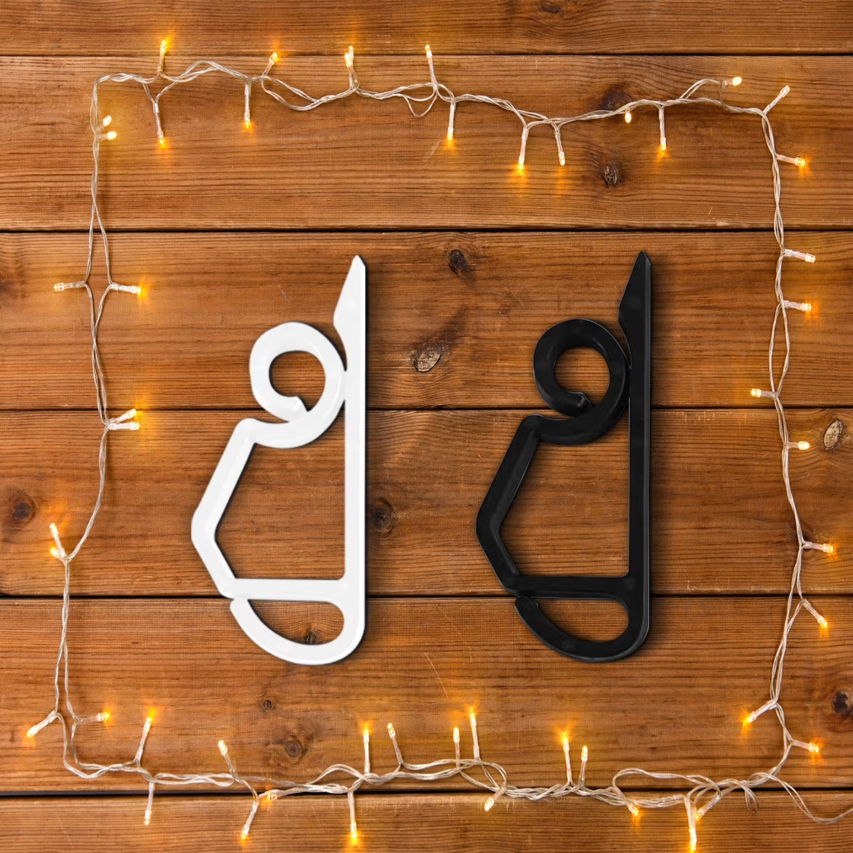 Light Clip Hooks String Light Hooks Gutter Hooks for Outdoor Light Weatherproof Light Hangers for Christmas Decoration White 120Pcs