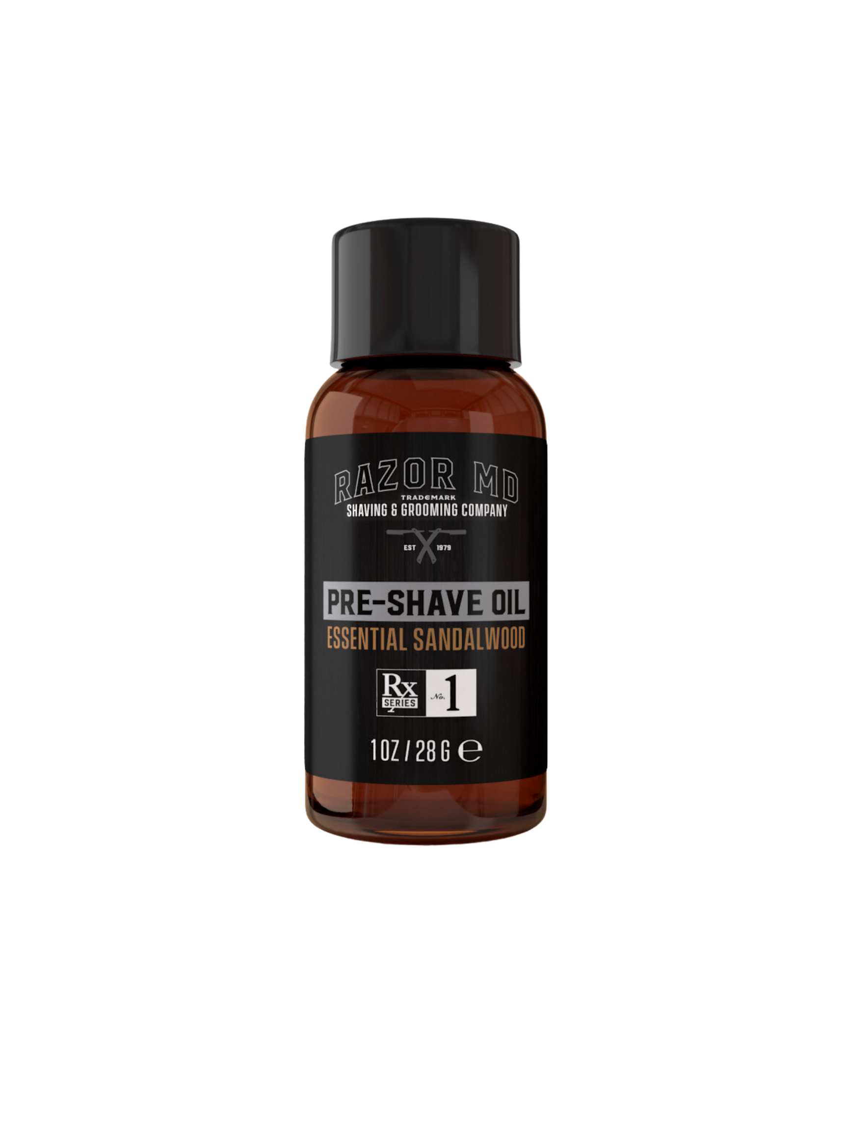 Sandalwood Pre-Shave Oil Serum - Anti-Irritation & Smooth Shave Formula, Travel Size 1 oz