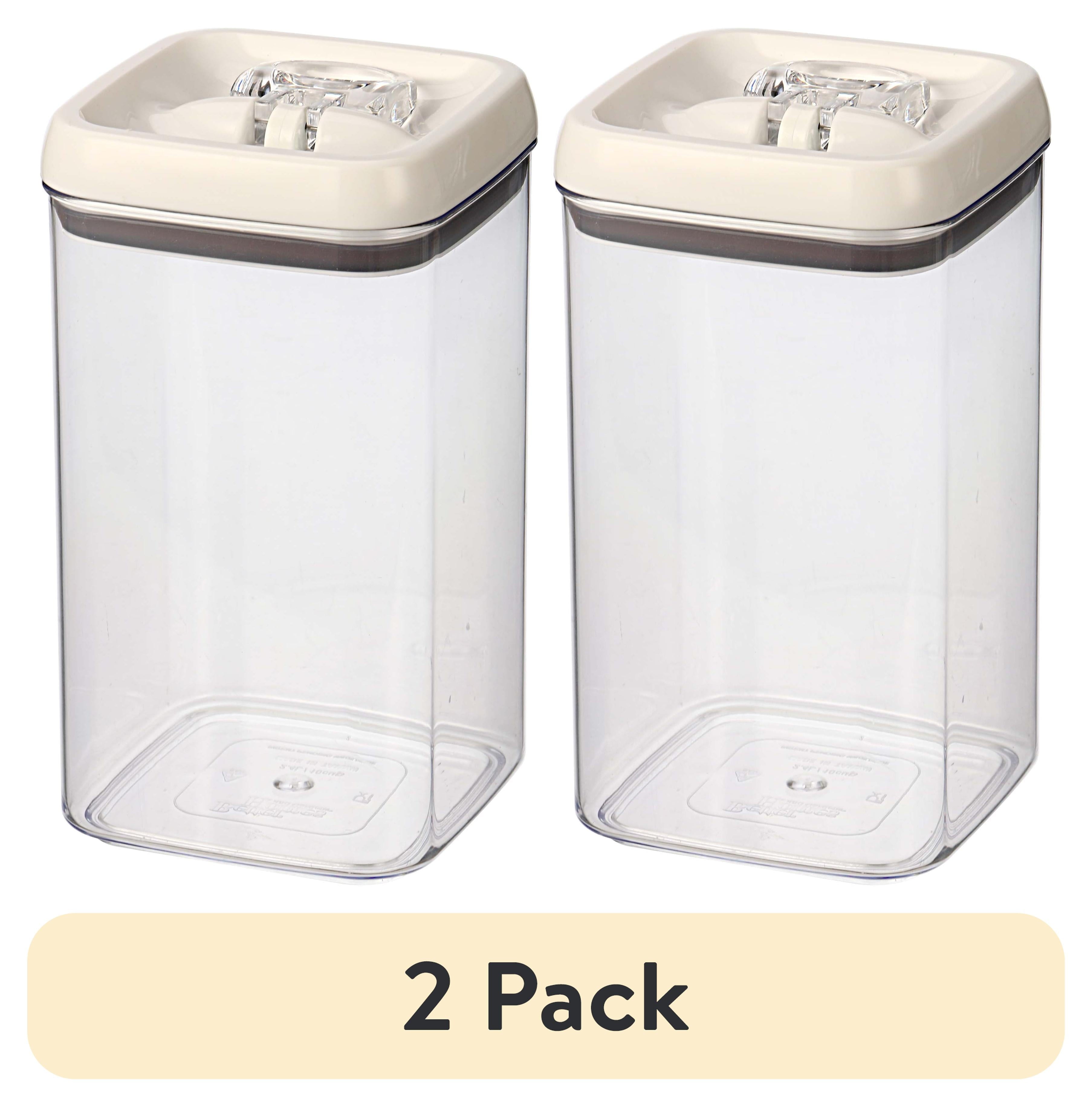 Better Homes & Gardens 9.9 Cup Flip-Tite Square Food Storage Container, Ideal for Pantry Organization