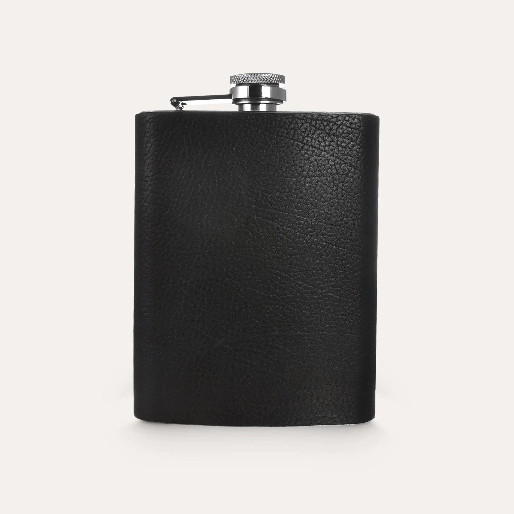 Leather Covered Stainless Steel Flask – 8 oz Pocket Hip Flask with Timeless Design, Portable Drink Holder for Whiskey, Bourbon & More Kiko Leather