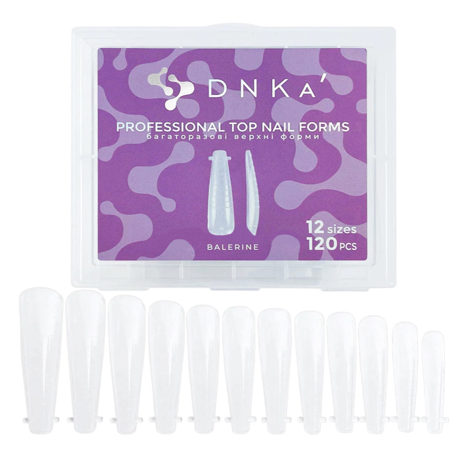 TOP NAIL FORMS BALLERINA(UPPER FORM) 120PCS - DNKa™ 