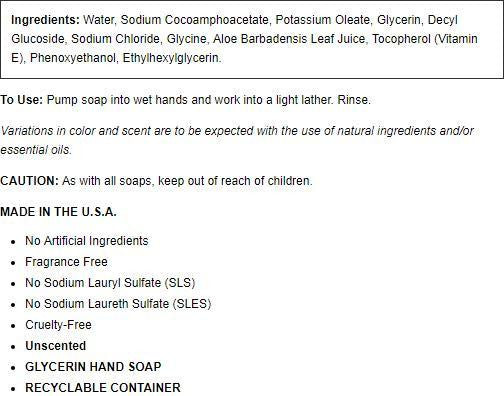 Clearly Naturals Unscented Liquid Soap With Pump (1x12 Oz)-1
