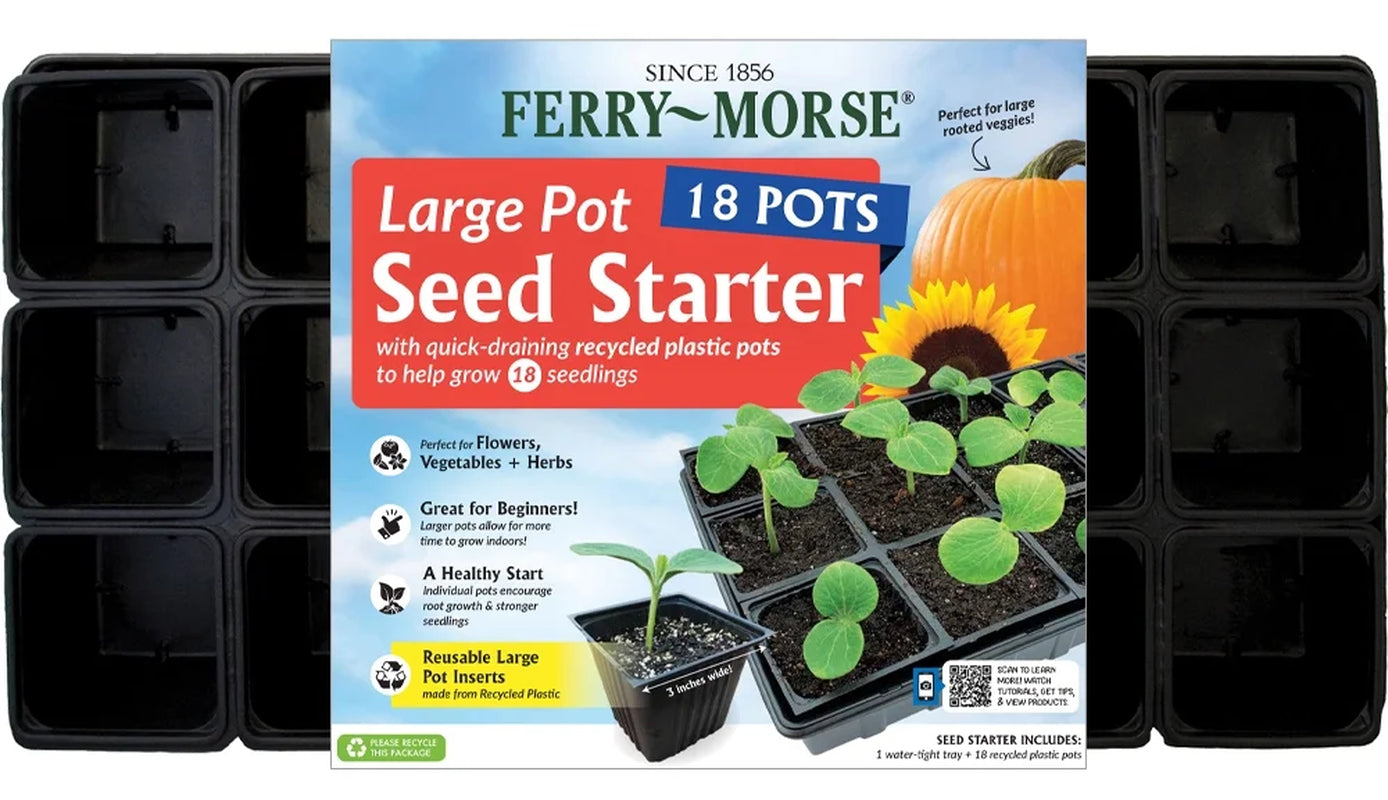 Ferry-Morse Reusable 18 Pot Seed Starting Plastic Tray