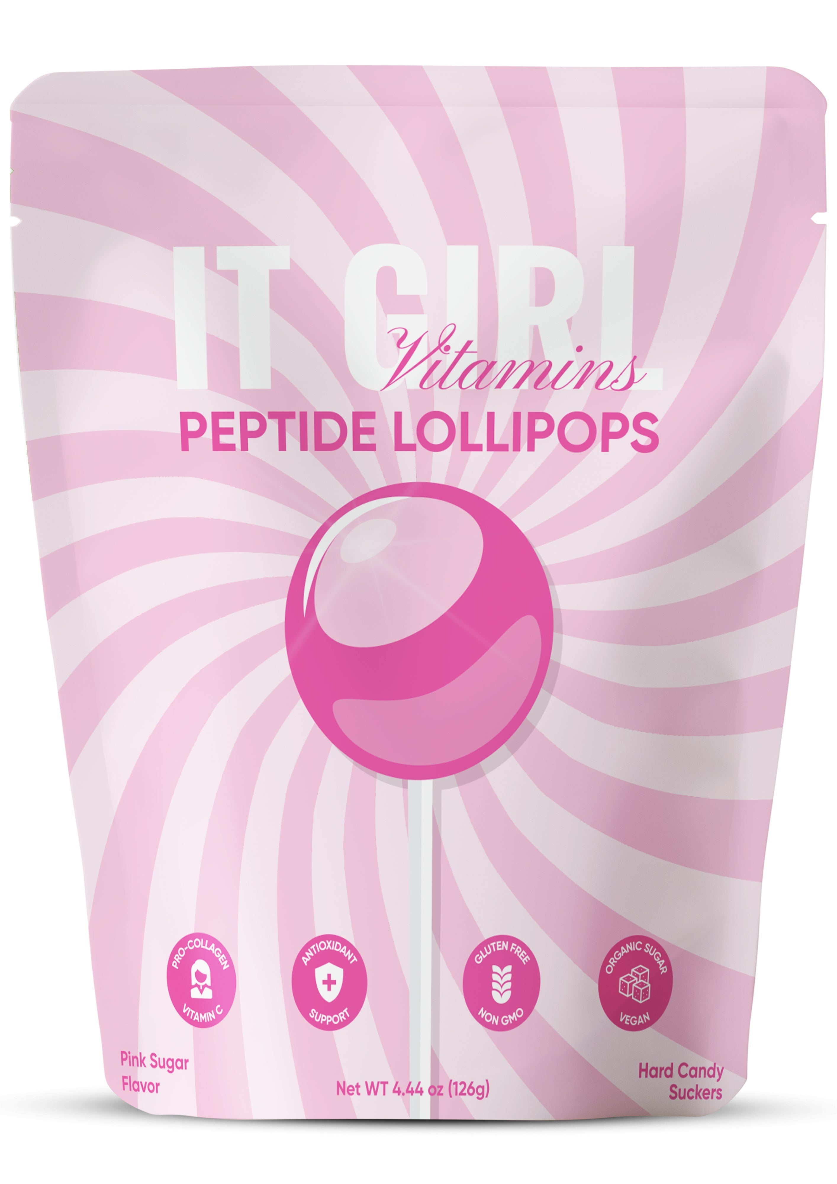 It Girl Beauty Lollipops - Collagen Peptides & Vitamin C Healthy Candy for Skin, Hair, Nails 