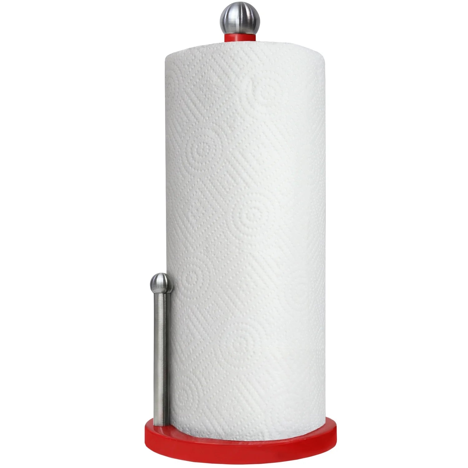 Blue Donuts Enamel Coated Steel Paper Towel Holder (Black)