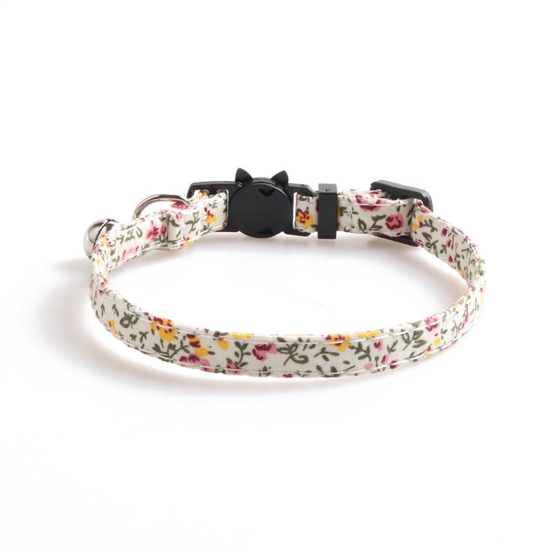 Luxury Soft Cotton Adjustable Cat Collar with Bow Tie - Comfortable & Stylish Pet Accessory