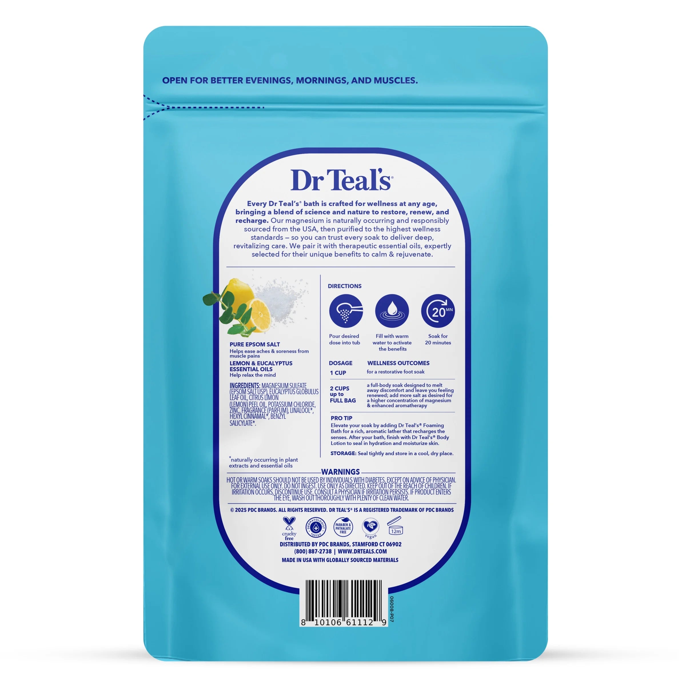 Dr Teal'S Epsom Salt Magnesium Soak, Restorative Minerals with Potassium & Zinc, 3 Lbs