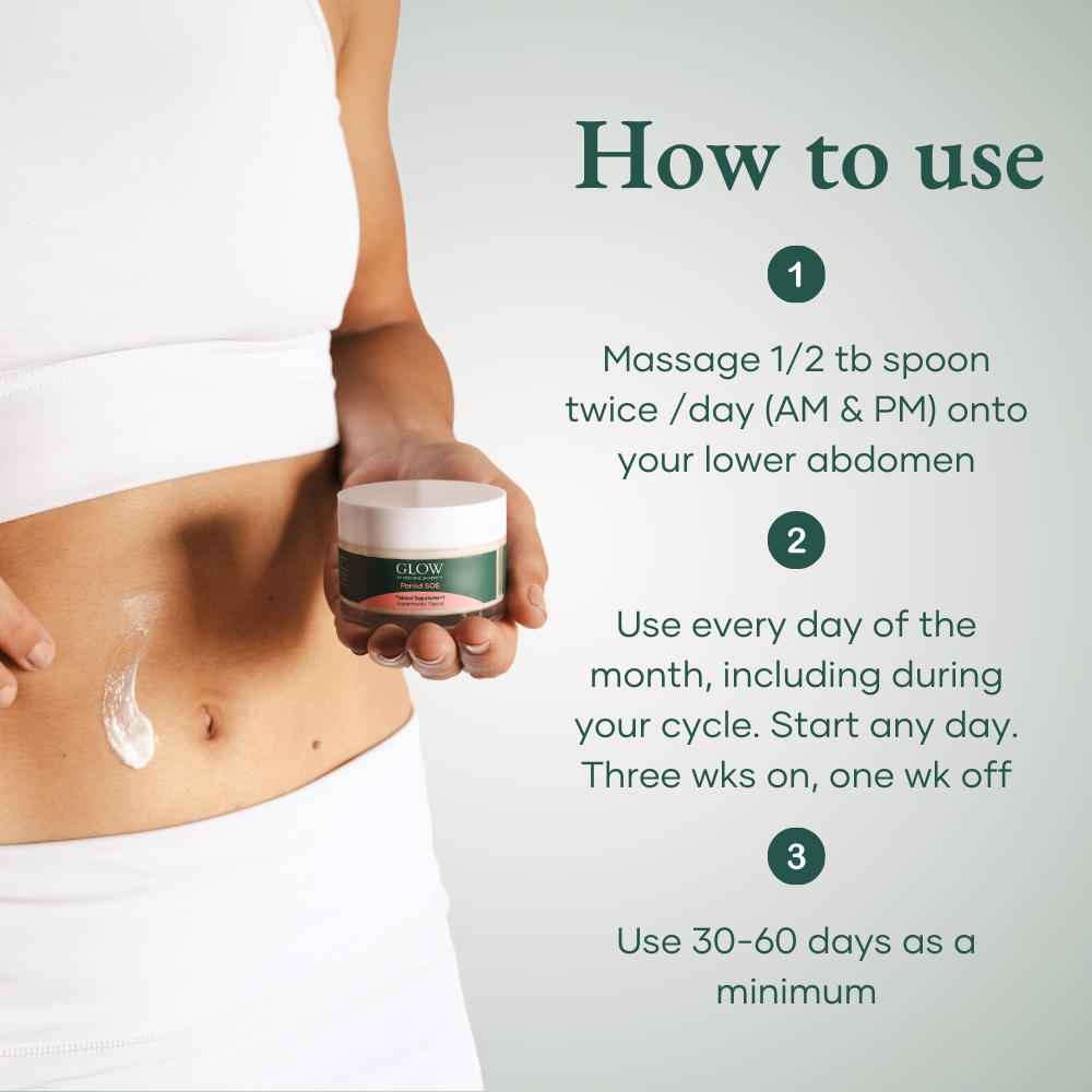 Hormone Balance Relief Cream for Cramps & Bloating by Glow