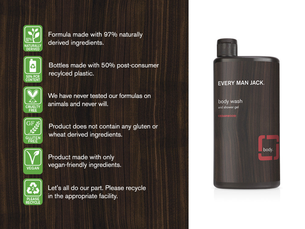 Every Man Jack Wash, Cedarwood (1x16.9 OZ)-6
