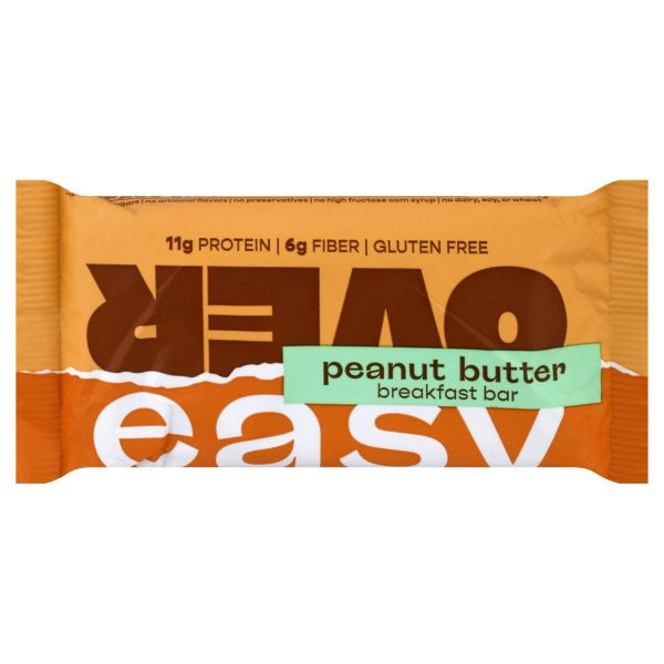 Ovesry Peanut Butter Breakfast Bar (12 x 1.8 oz) | High Protein, Gluten-Free Morning Energy Snack