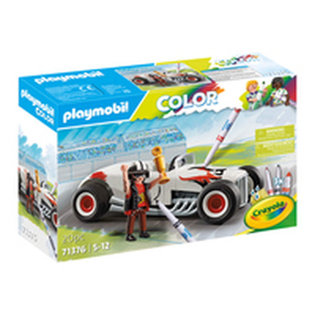 Playmobil Color Children's Race Car Playset - 20 Piece Set for Ages 5+ 