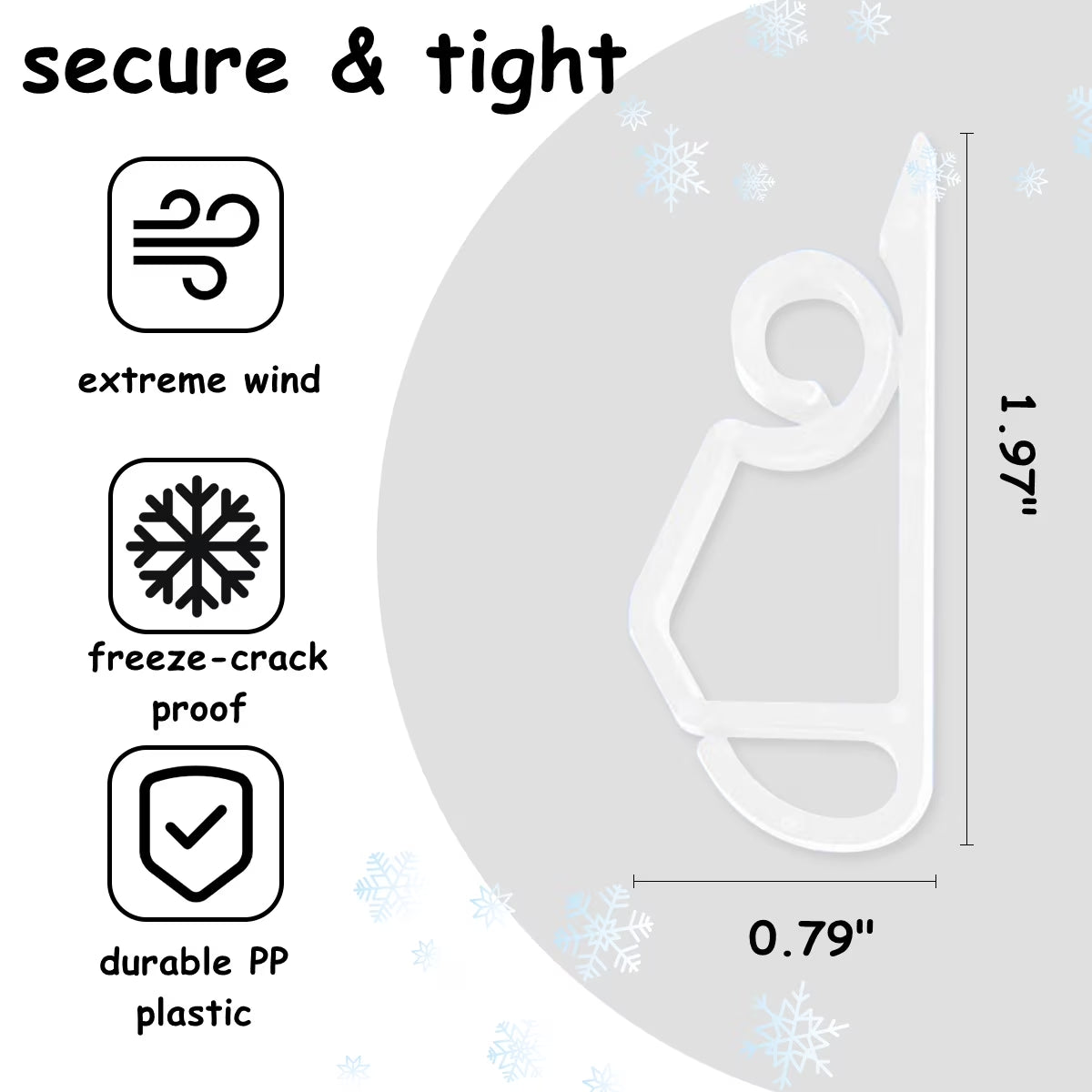 Light Clip Hooks String Light Hooks Gutter Hooks for Outdoor Light Weatherproof Light Hangers for Christmas Decoration White 120Pcs