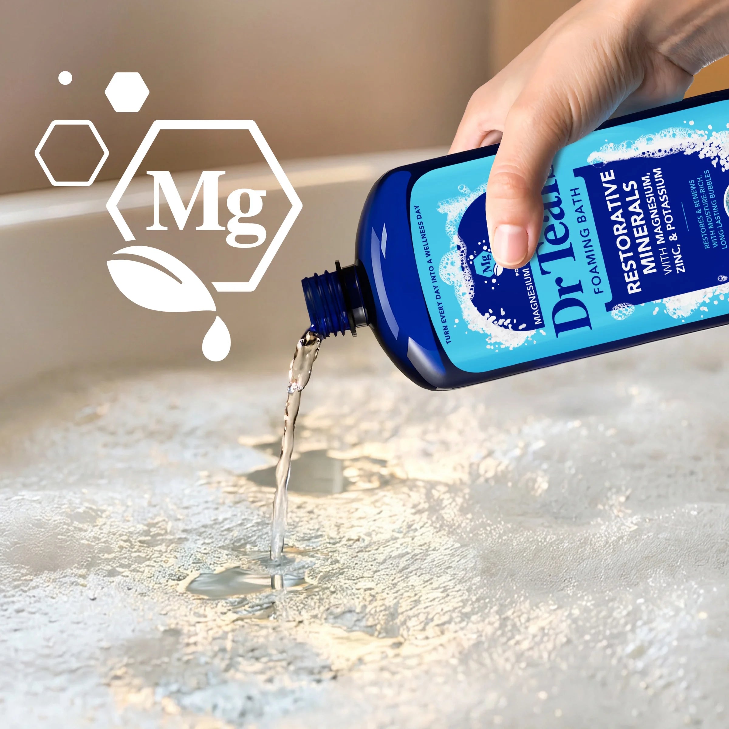 Dr Teal'S Foaming Bath, Restorative Minerals with Magnesium, Potassium, and Zinc, 34 Fl Oz