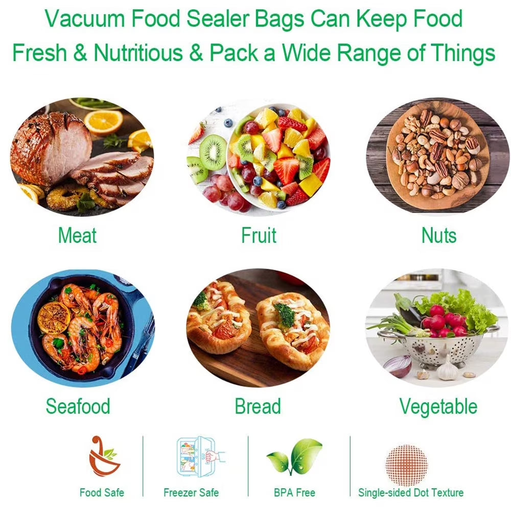 Boxlegend 10" X 13" X 100 Count Pre-Cut Food Vacuum Sealer Bags Food Saver Bags, Clear