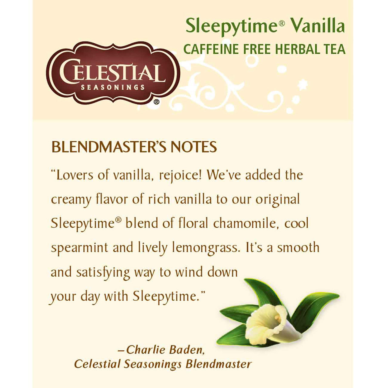 Celestial Seasonings Sleepytime Vanilla Herbal Tea – Chamomile & Soothing Blend (6x20 Bags)