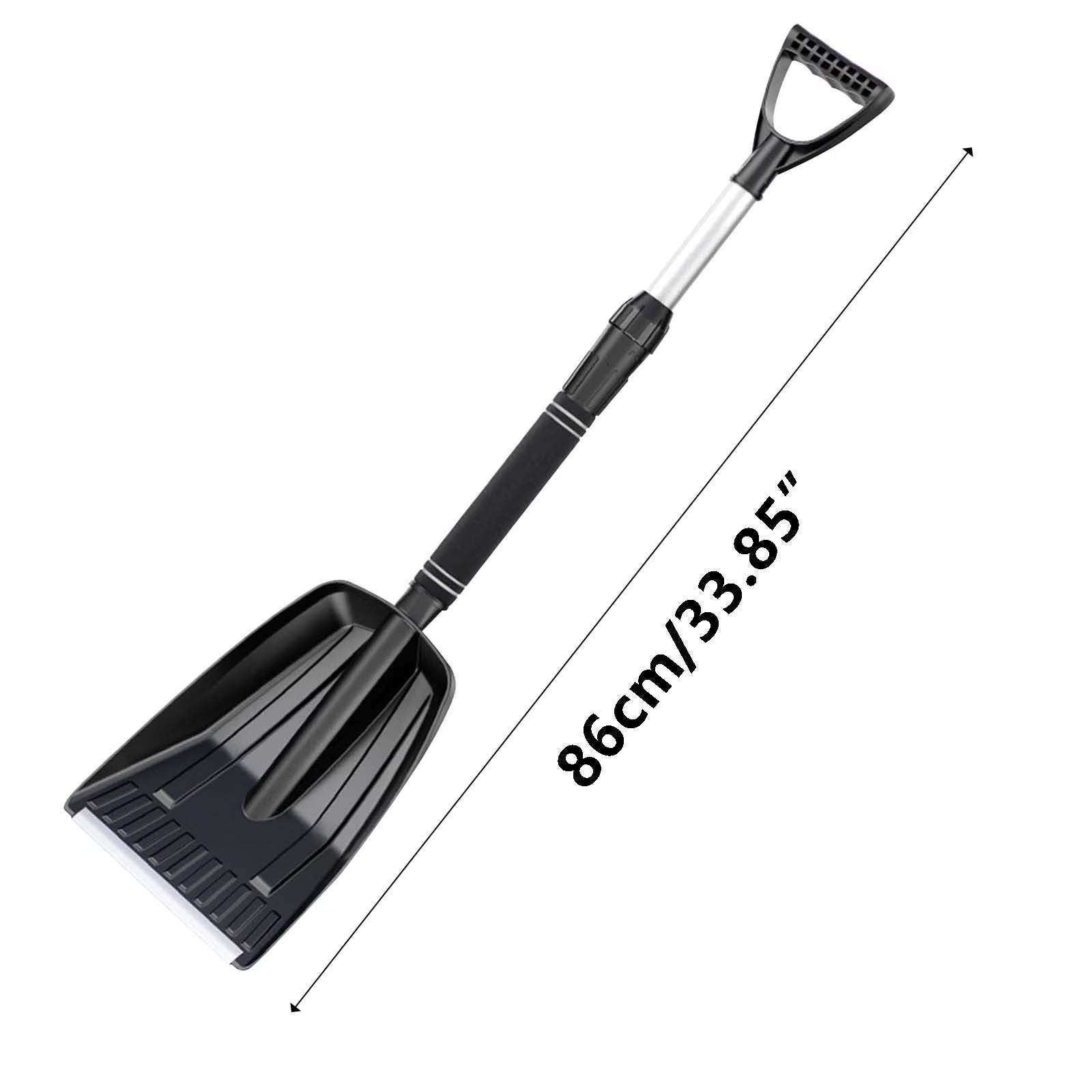 KQJQS Winter Snow Removal Shovel with Detachable Installation Snow Shovel Set, Thickened and Enlarged Snow Removal Push Snow Shovel, Car Mounted Snow Shovel