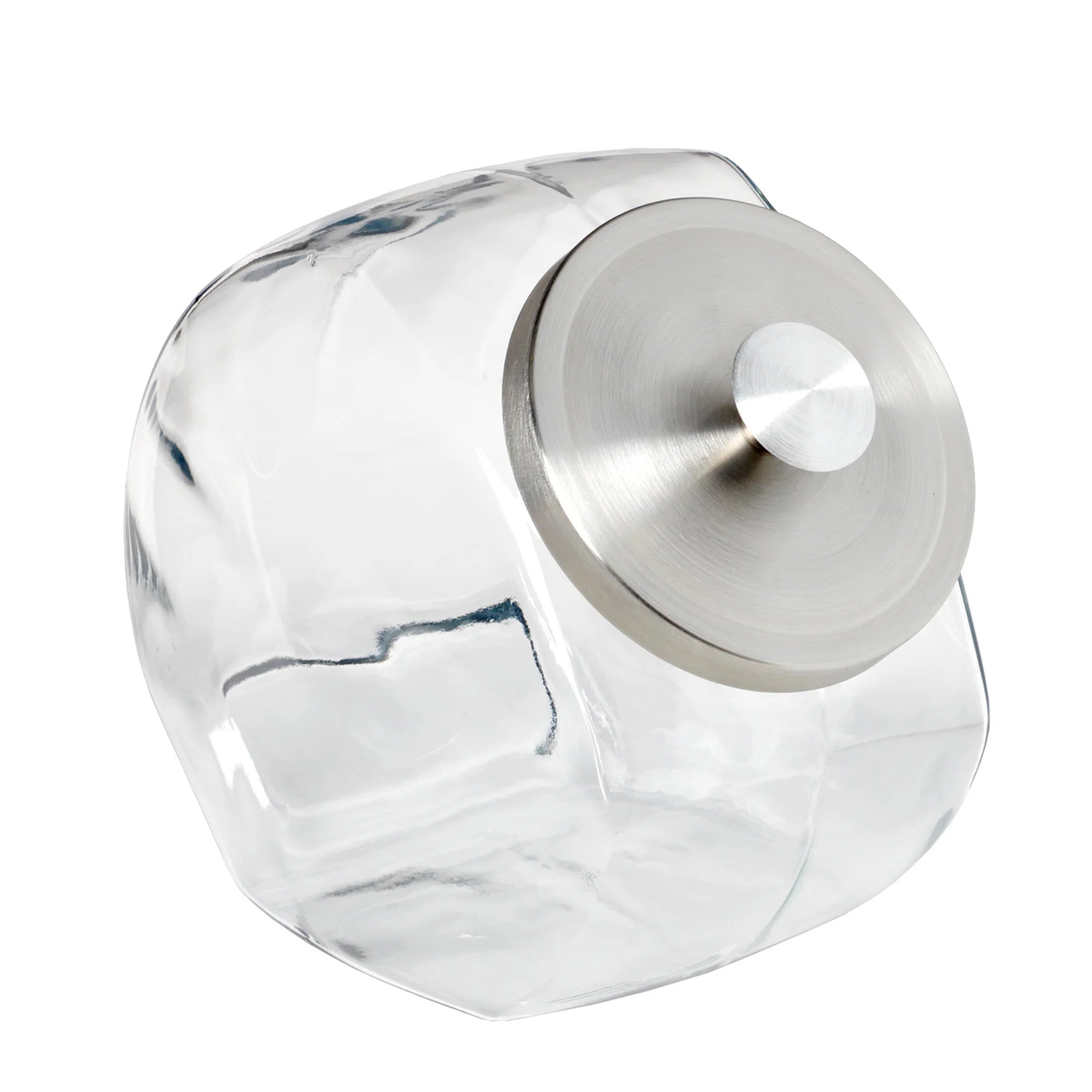 Anchor Hocking Silver Glass with Lid Penny Candy Glass Jar, a Practical Choice for Pantry Jar Storage and Display