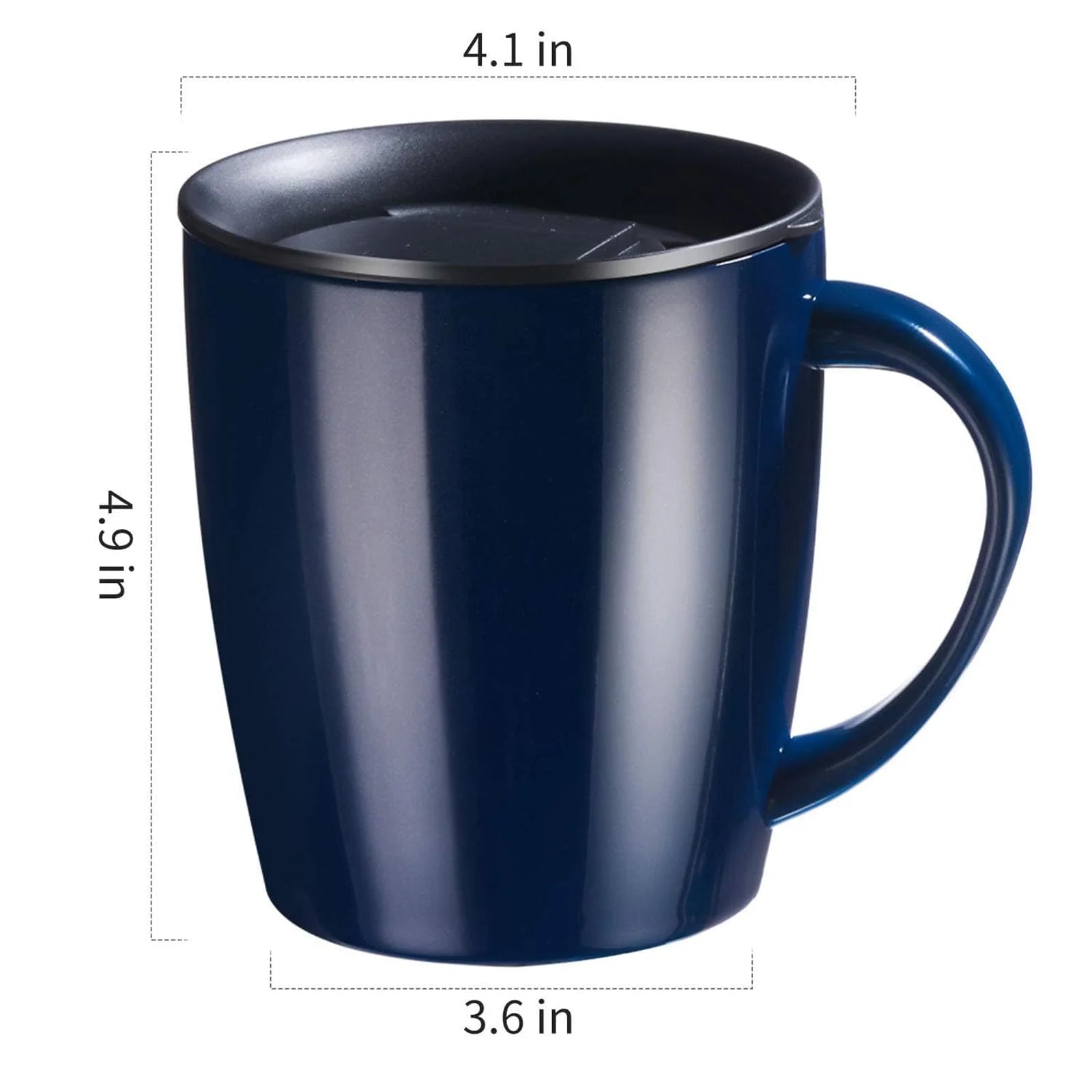 PARACITY 12Oz Insulated Coffee Mug Stainless Steel Coffee Mug with Lid Handle Double Wall Vacuum Travel Mug