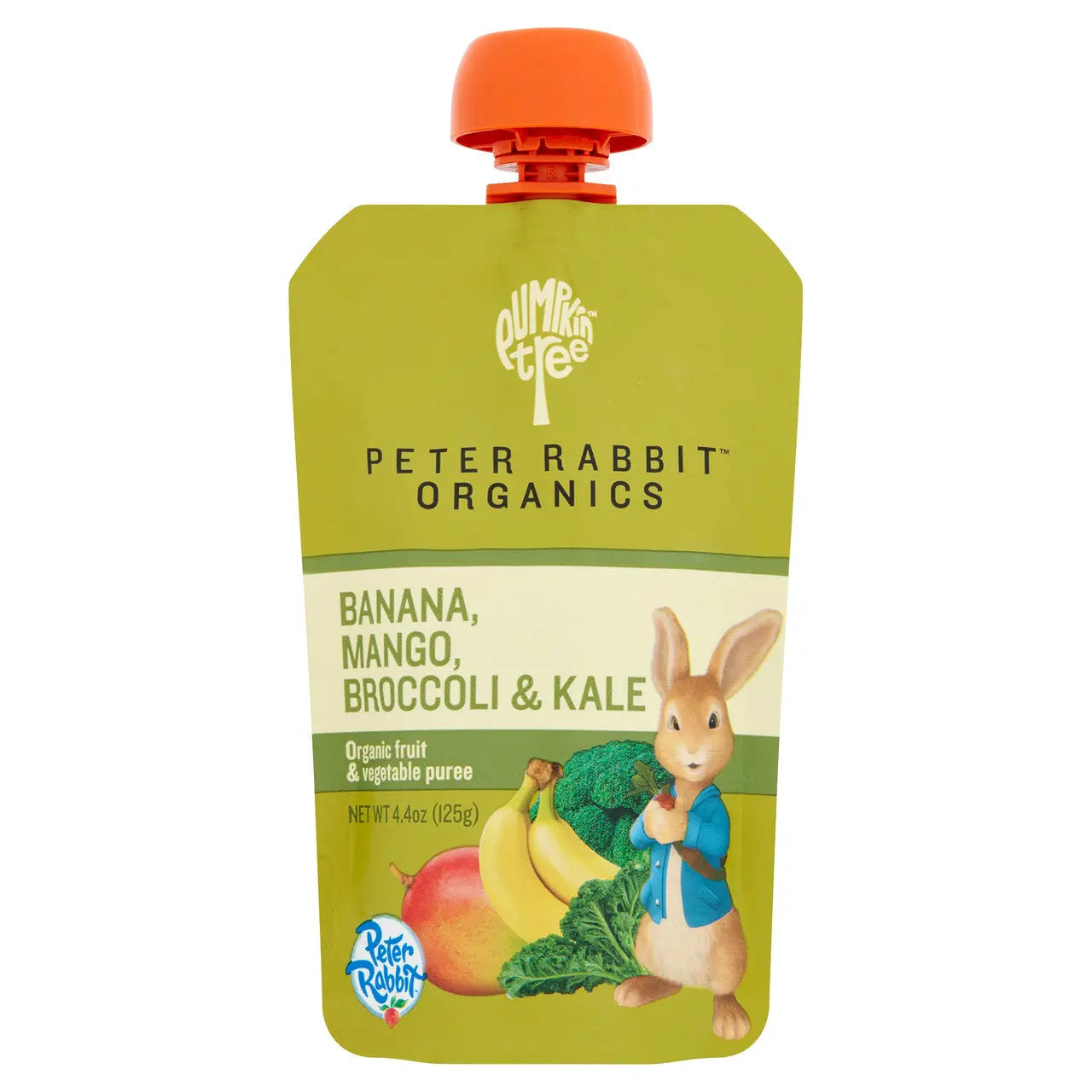Peter Rabbit Organics Banana Mango Broccoli & Kale Baby Food Pouches (10 × 4.4 oz) Enaraon