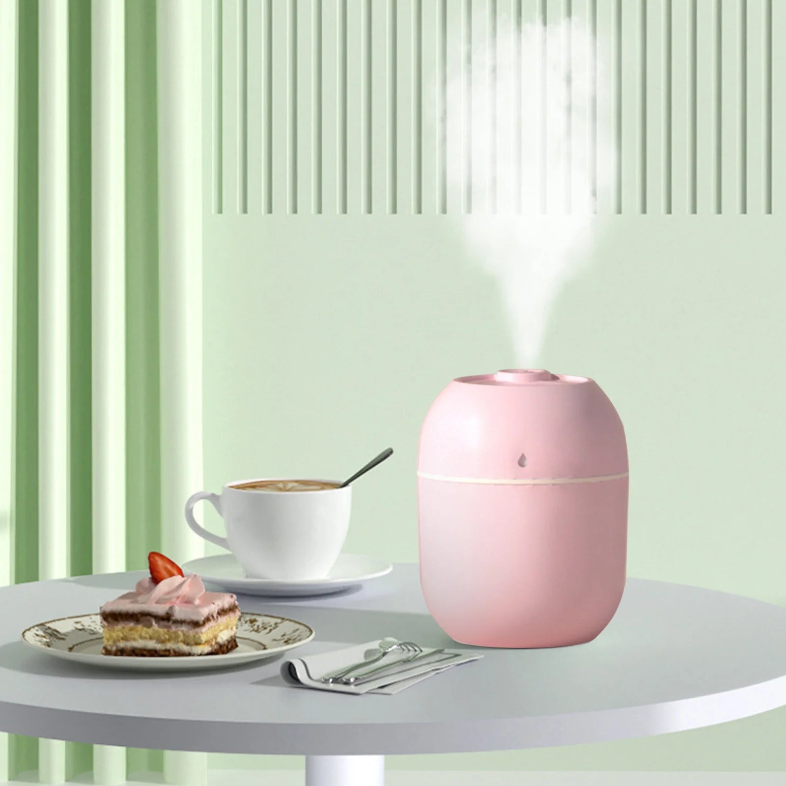Vikakiooze 2023 Promotion on Sale, U Humidifier with Light ,Quiet Cool Mist Humidifier for Bedroom and Office ,Plants, Easy to Clean