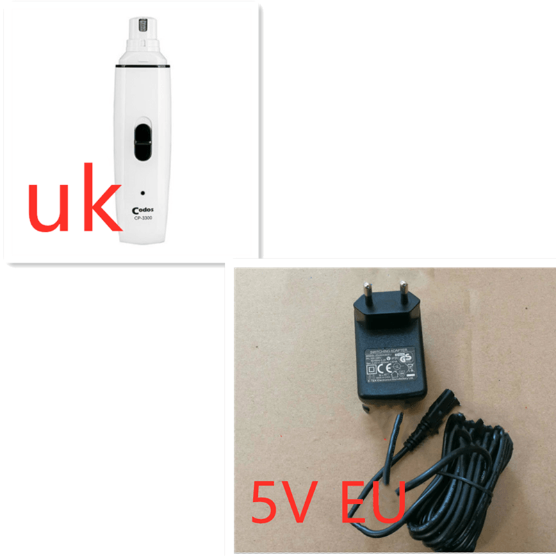 USB Rechargeable Pet Nail Grinder for Dogs and Cats - Gentle and Quiet Nail Trimmer System for Stress-Free Grooming