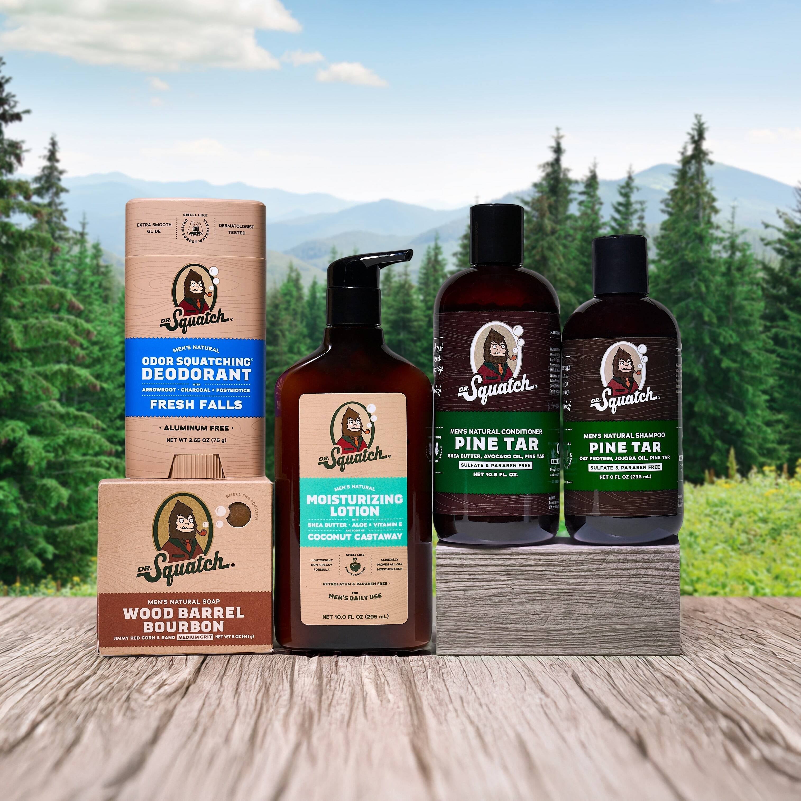 Dr. Squatch Birchwood Breeze Natural Bar Soap for Men, 5 Oz