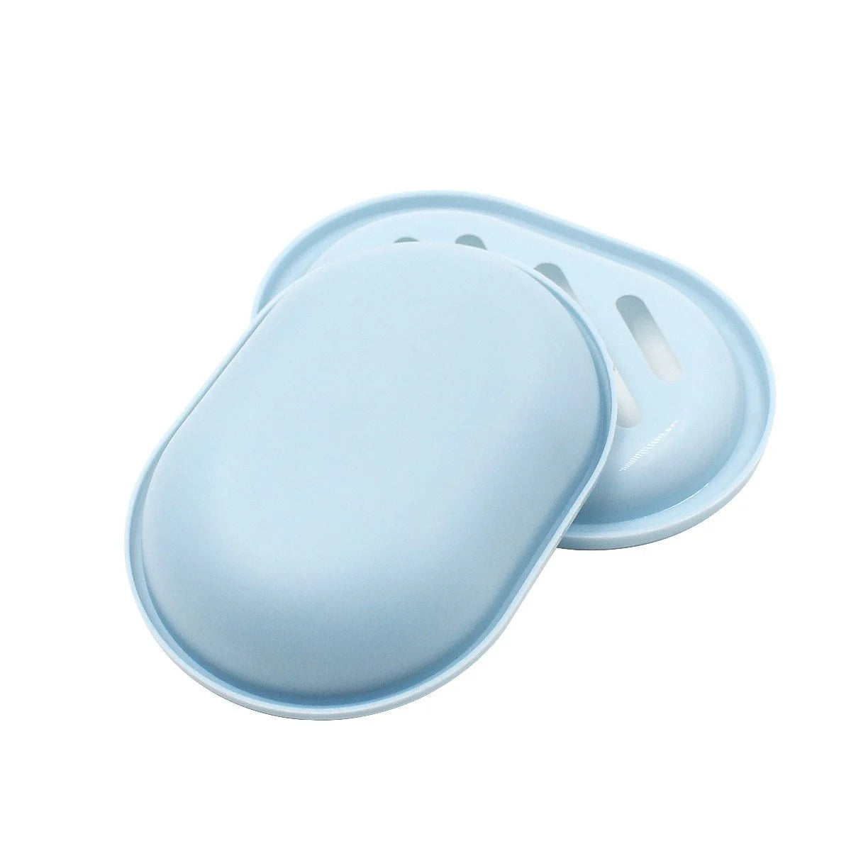 Qishi 2-Pack Soap Dish with Drain, Soap Holder, Soap Saver, Easy Cleaning, Dry, Stop Mushy Soap (Blue)
