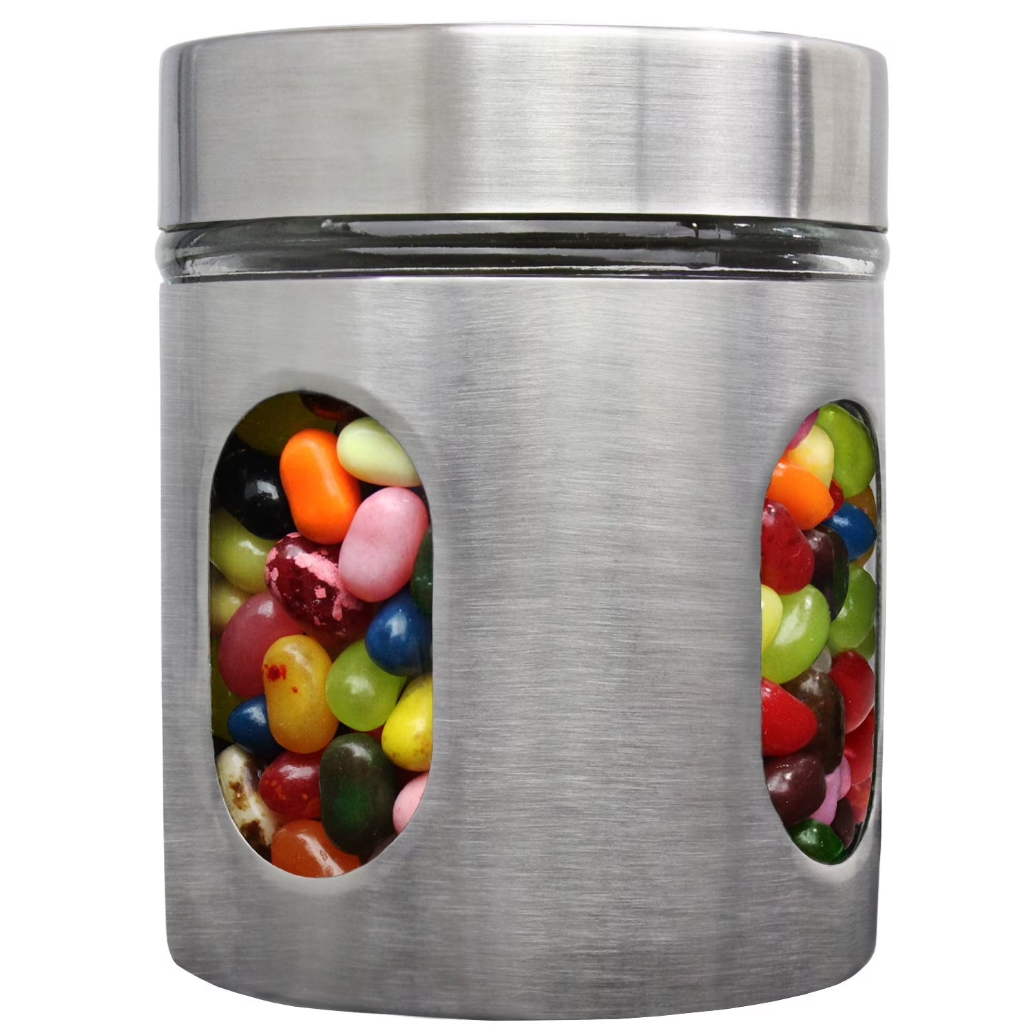 Blue Donuts 44Oz Stainless Steel Canister with Window