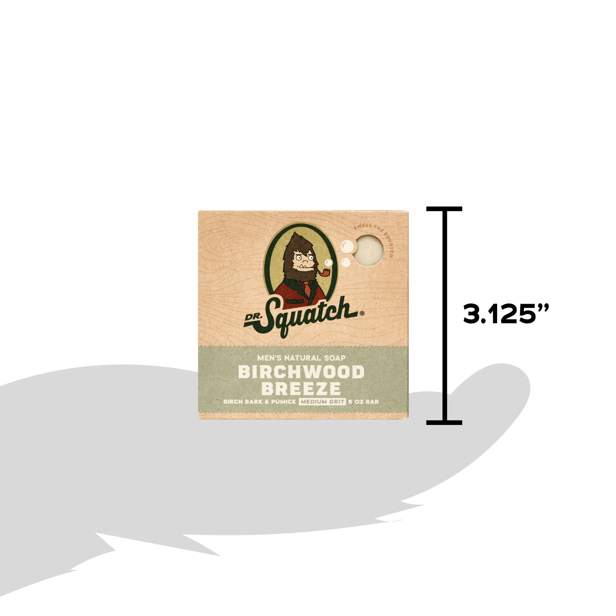 Dr. Squatch Birchwood Breeze Natural Bar Soap for Men, 5 Oz