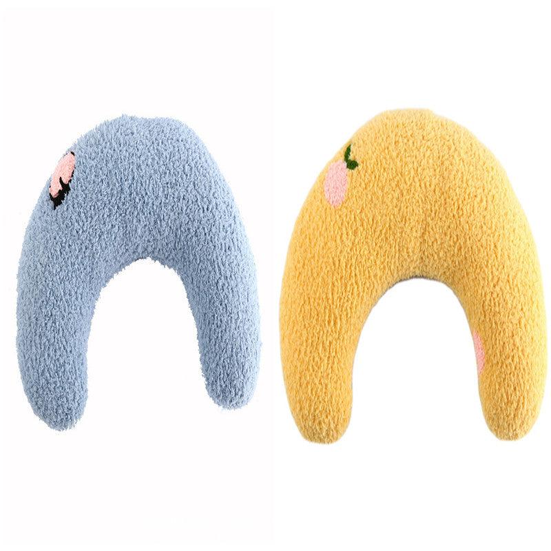 Cozy Calming U-Shaped Pet Pillow for Cats and Small Dogs – Soft Plush Neck Support and Sleep Aid