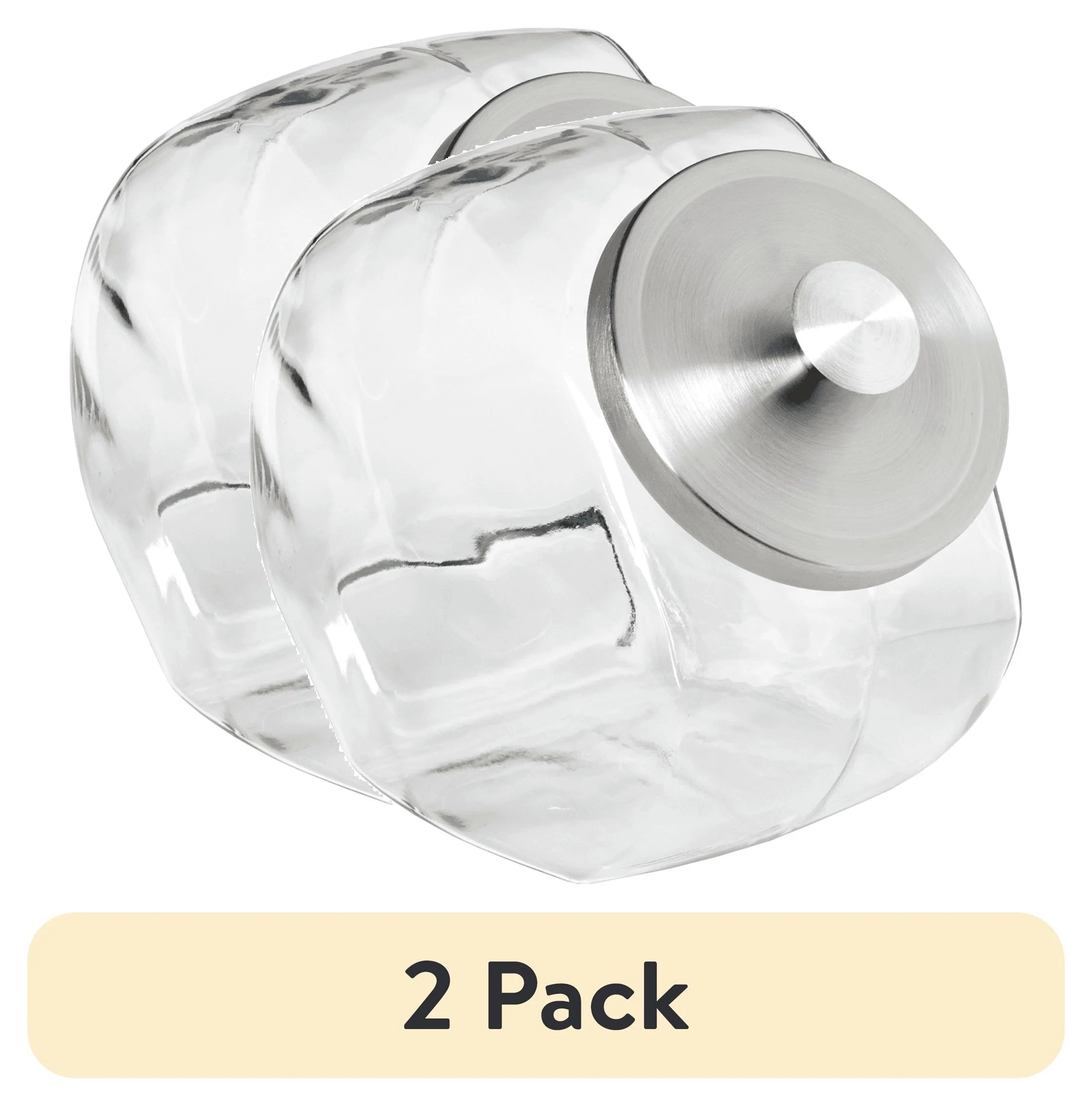 Anchor Hocking Silver Glass with Lid Penny Candy Glass Jar, a Practical Choice for Pantry Jar Storage and Display